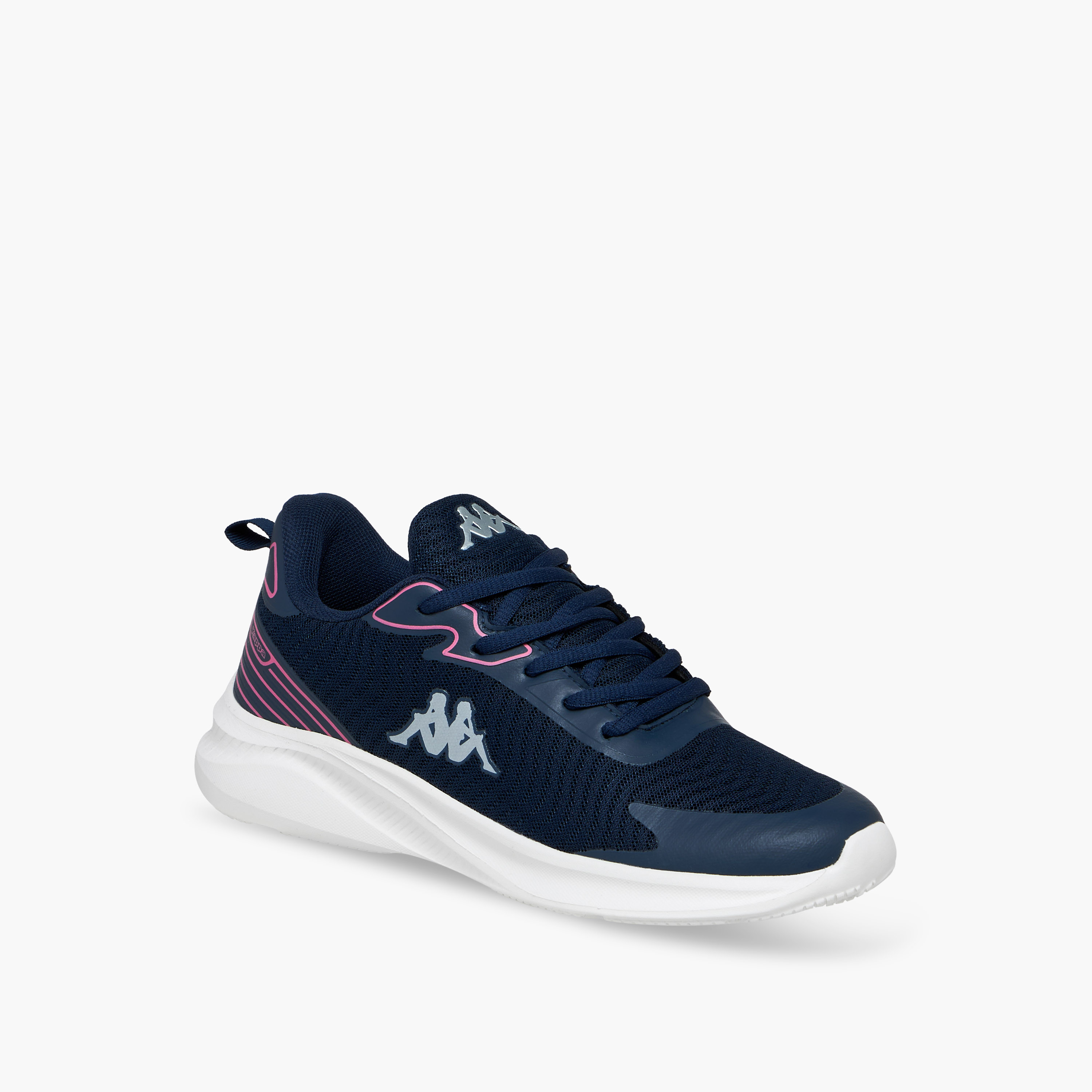 Kappa Women's Logo Accent Lace-Up Sports Shoes with Pull Tab-women-shoes-sneakers-image-2