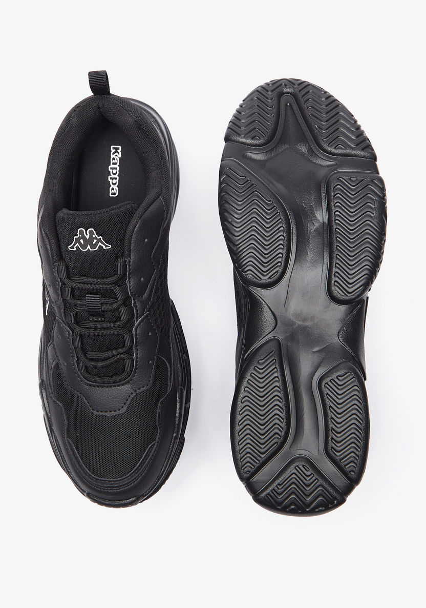 Kappa Men's Textured Lace-Up Walking Shoes-Men%27s Sports Shoes-image-4