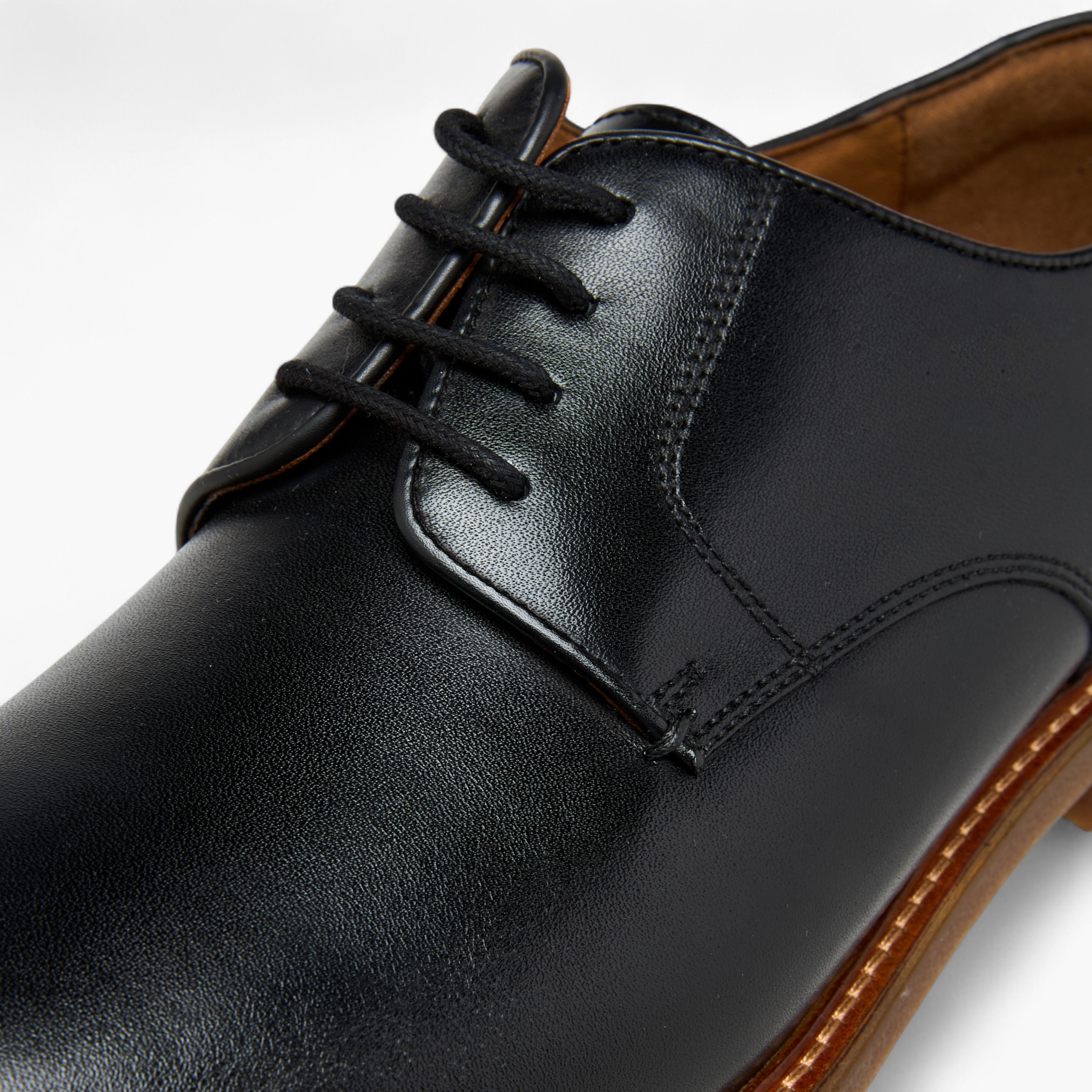 Duchini Men Solid Lace-Up Leather Derby Shoes-men-shoes-formalshoes-image-4