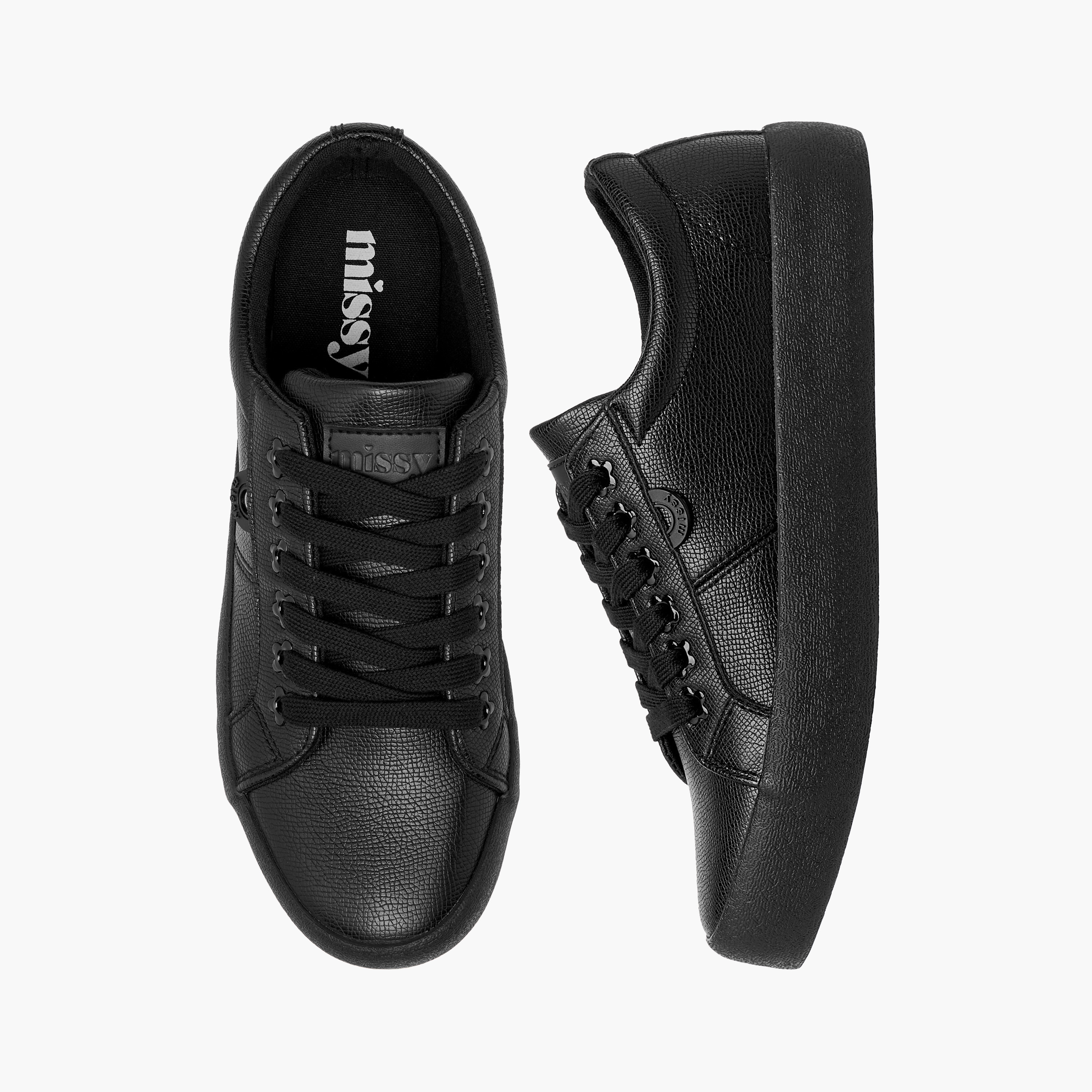Missy Panelled Sneakers with Lace-Up Closure-women-shoes-sneakers-image-1