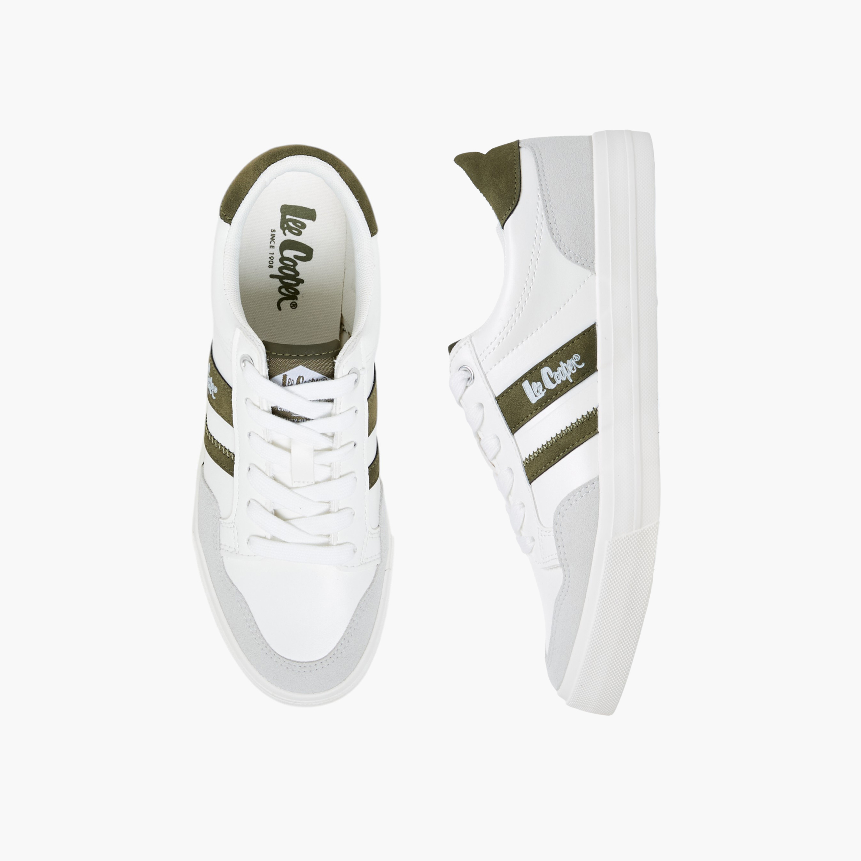 Lee Cooper Women's Panelled Lace-Up Sneakers-women-shoes-sneakers-image-1