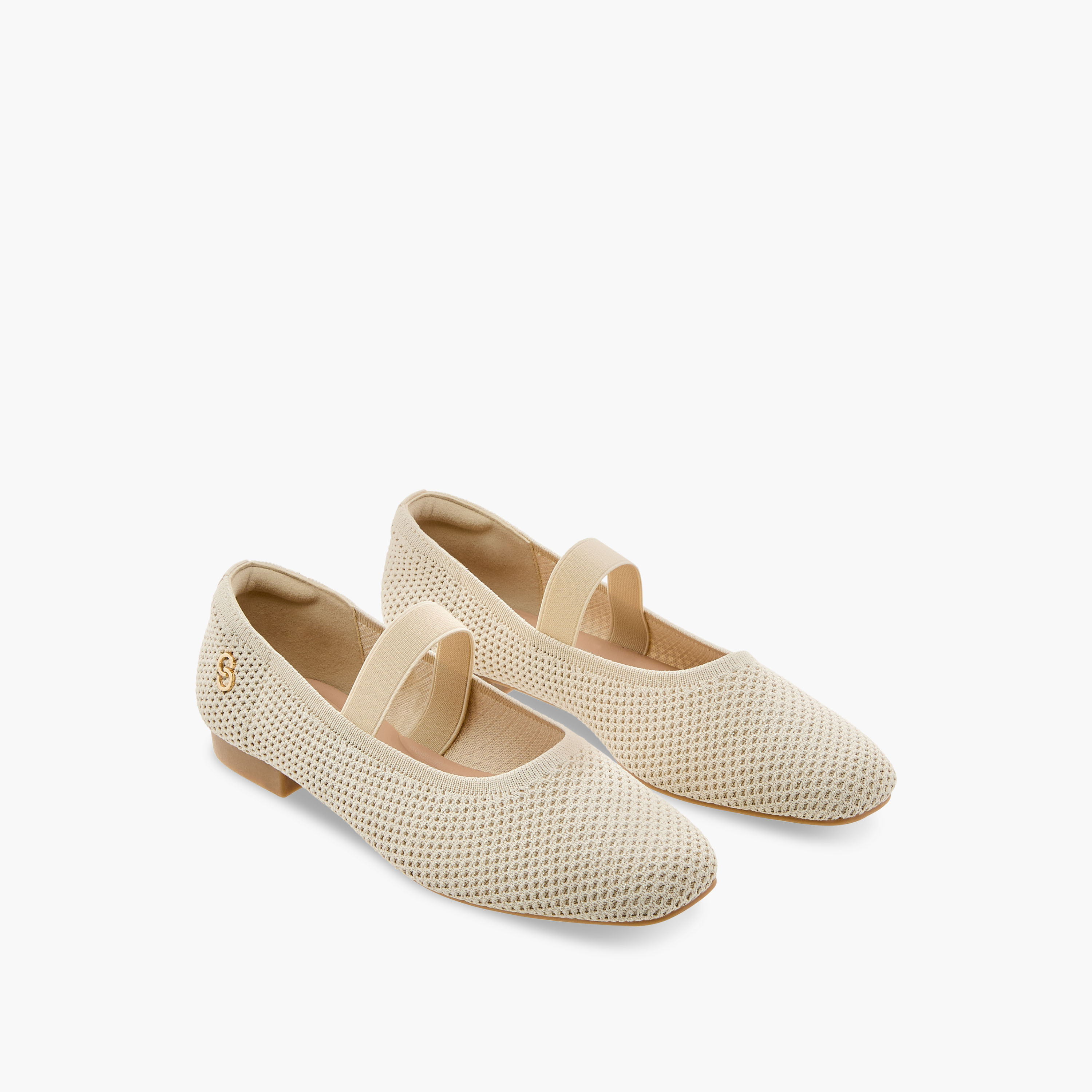 Celeste Women's Elastic Strap Detail Slip-On Mary Jane Shoes-women-shoes-ballerinas-image-1