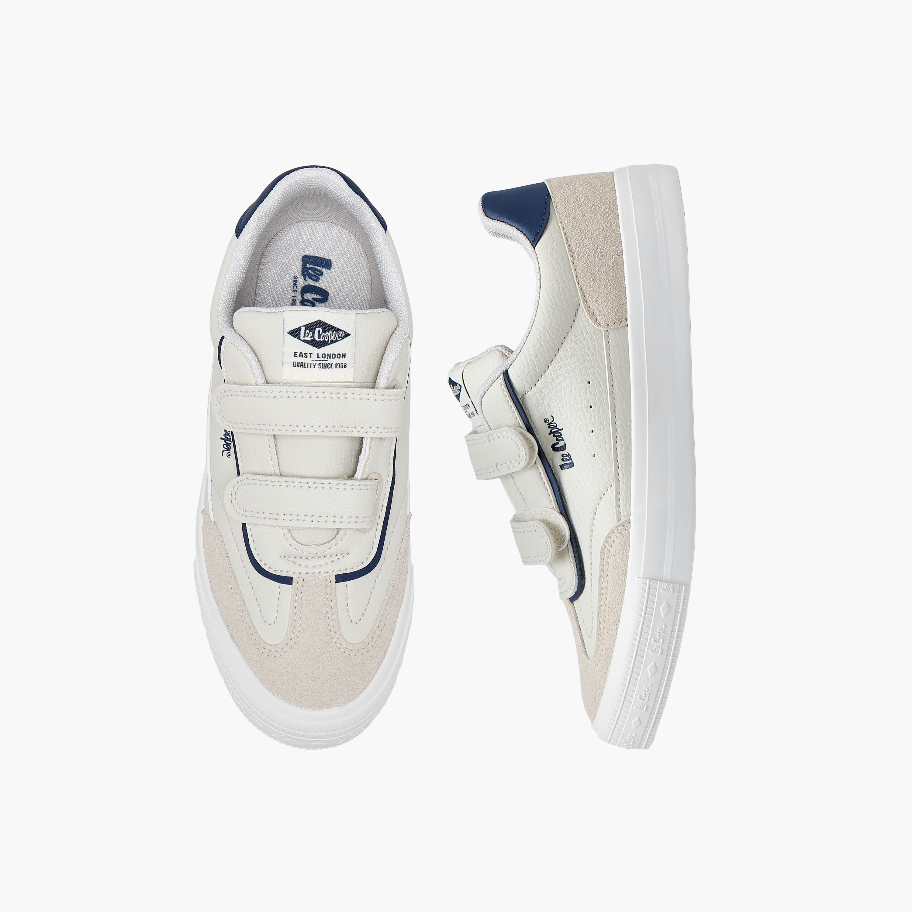 حذاء سنيكرز بطول الكاحل وشريط إغلاق لاصق للأولاد من لي كوبر-boys-shoes-sneakers-image-1