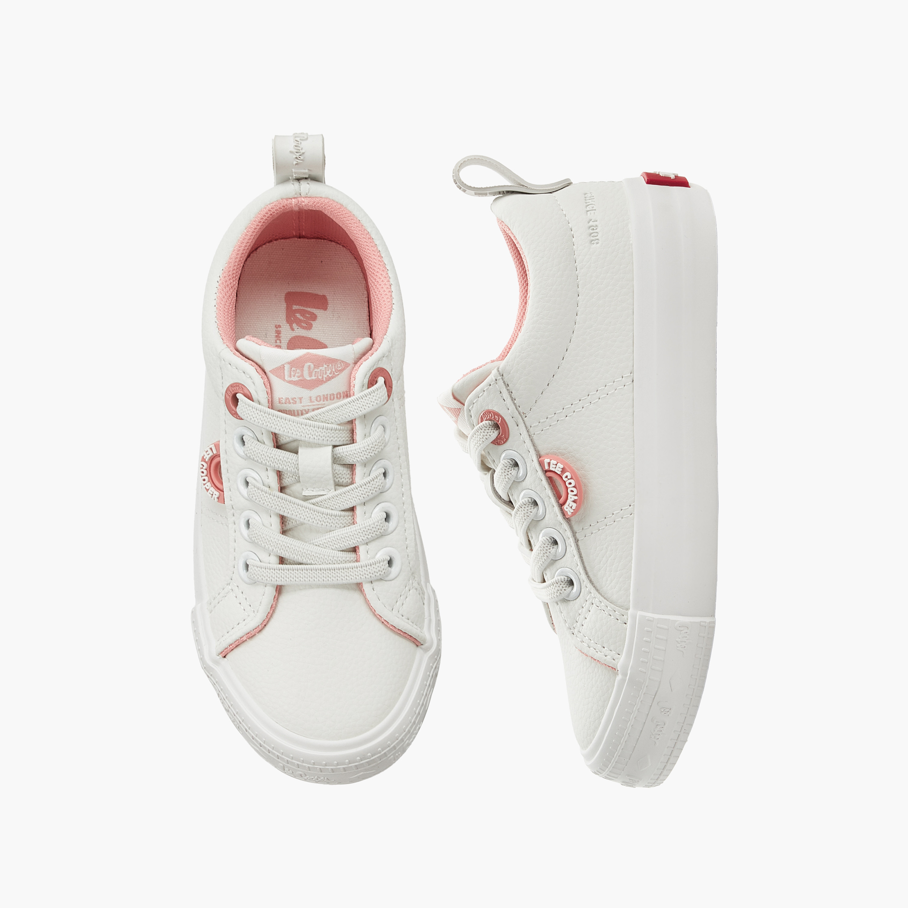 Lee Cooper Girls Lace-Up Sneakers-girls-shoes-sneakers-image-1