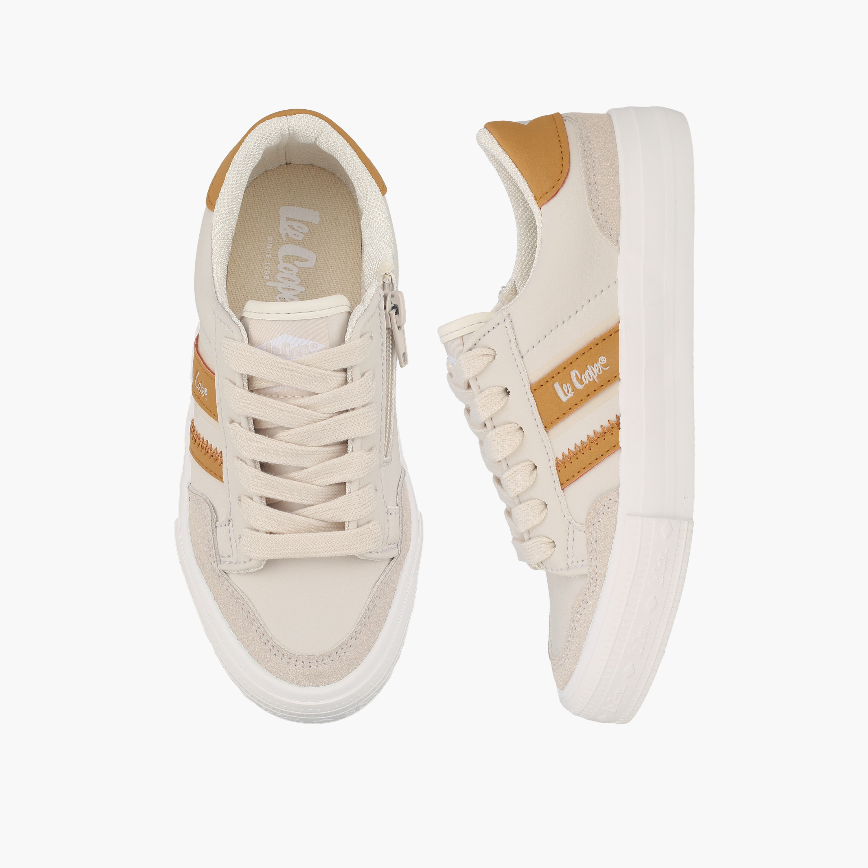 Lee Cooper Boys Logo Print Lace-Up Ankle Sneakers-boys-shoes-sneakers-image-1