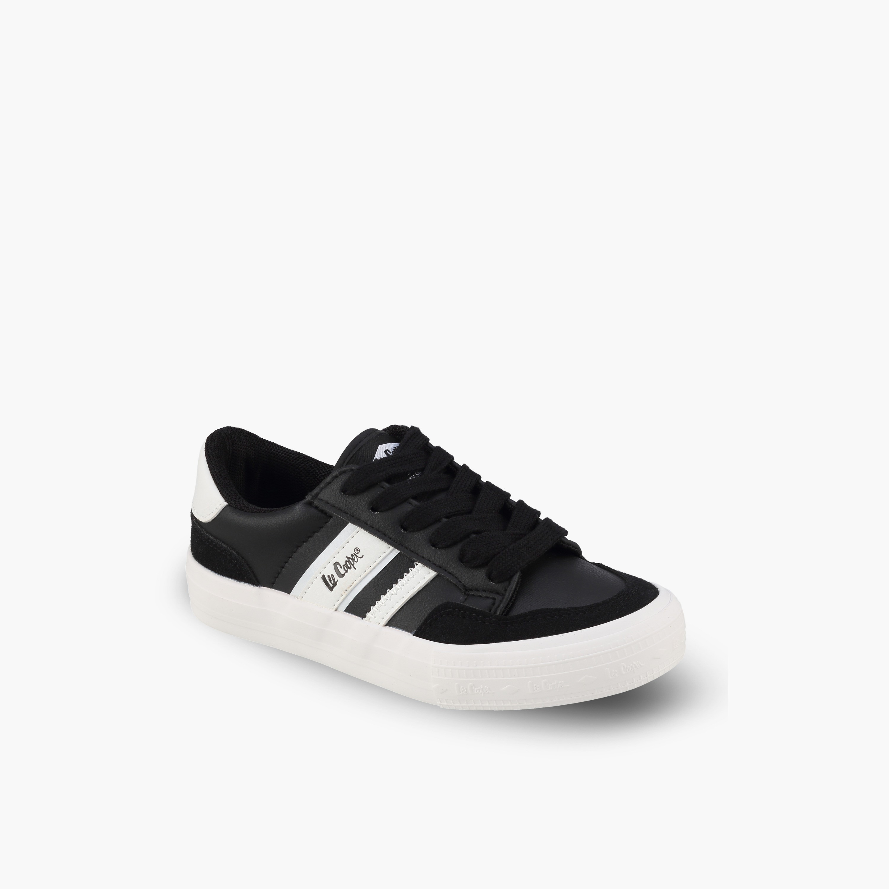 Lee Cooper Boys Logo Print Lace-Up Ankle Sneakers-boys-shoes-sneakers-image-2