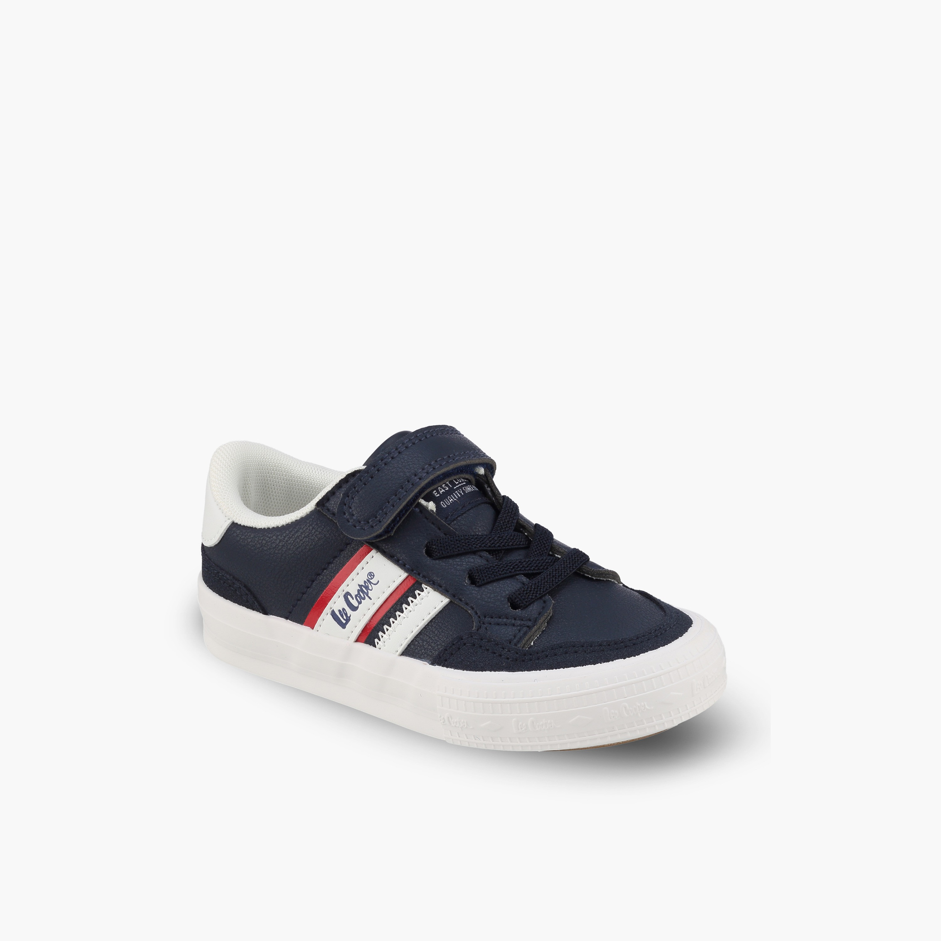 حذاء سنيكرز للأولاد بطبعة شعار بكاحل ورباط إغلاق من لي كوبر-boys-shoes-sneakers-image-2