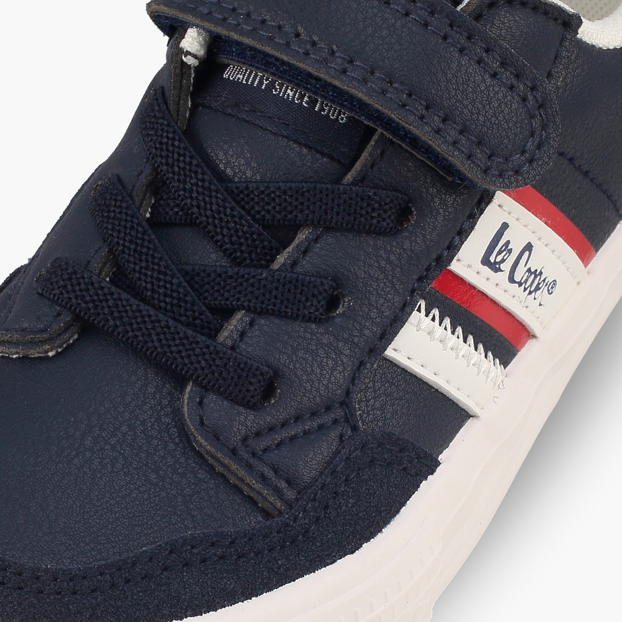 حذاء سنيكرز للأولاد بطبعة شعار بكاحل ورباط إغلاق من لي كوبر-boys-shoes-sneakers-image-4