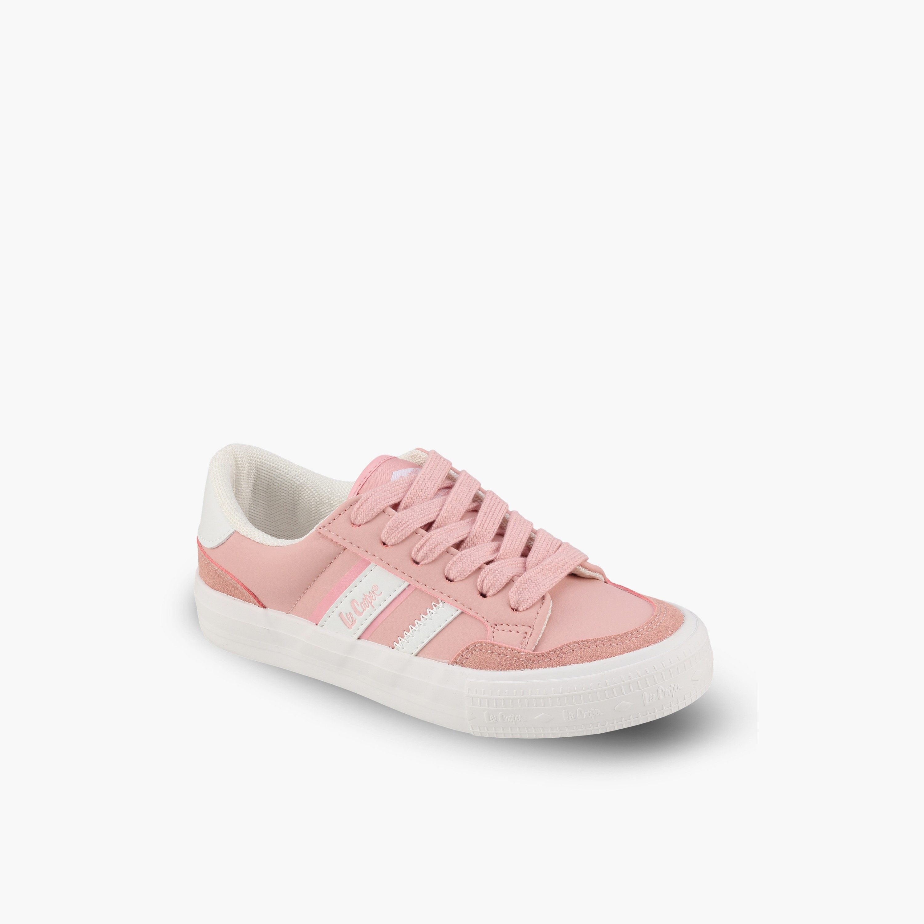 حذاء سنيكرز كاحل برباط وطبعات شعار للبنات من لي كوبر-girls-shoes-sneakers-image-2