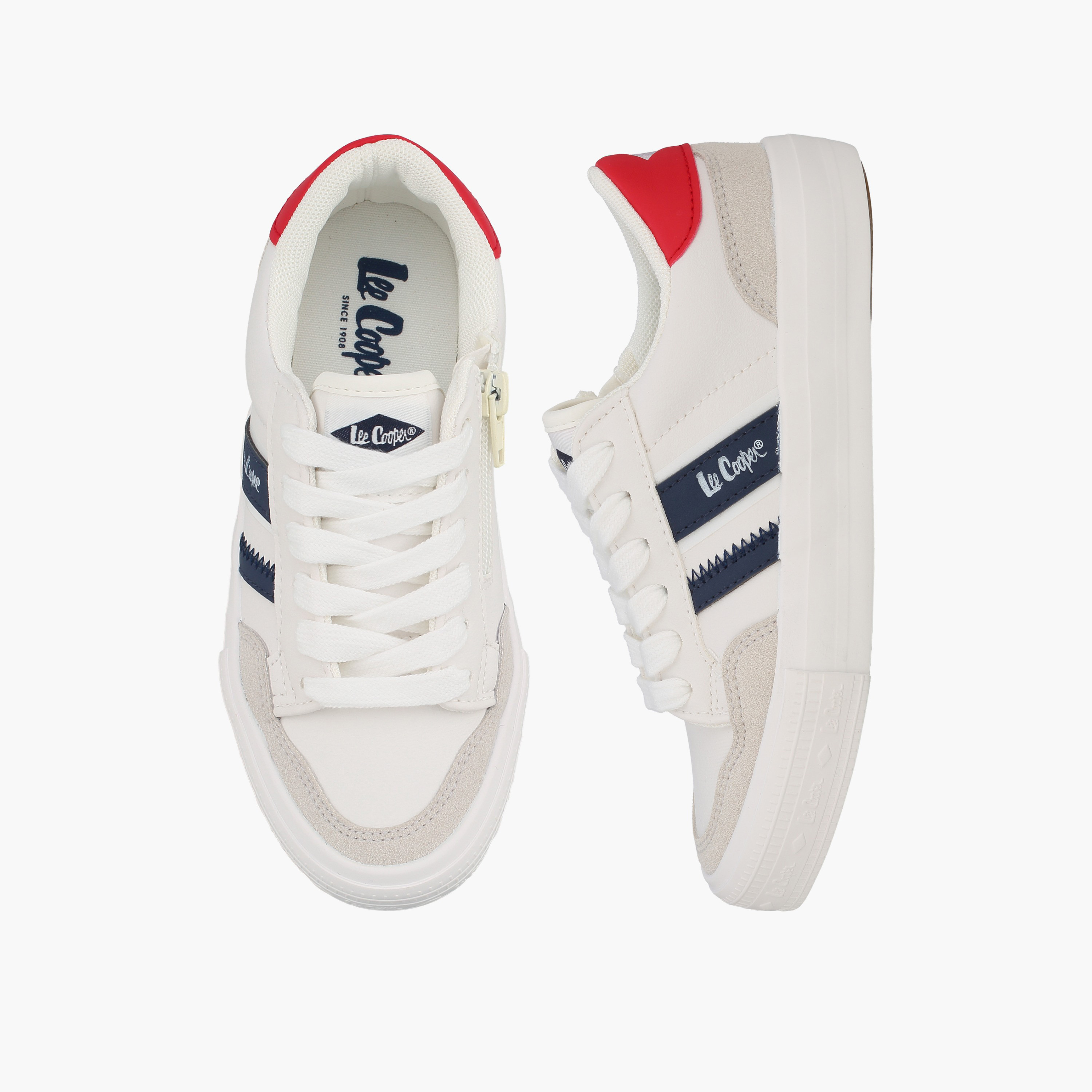 Lee Cooper Girls Logo Print Lace-Up Ankle Sneakers-girls-shoes-sneakers-image-1