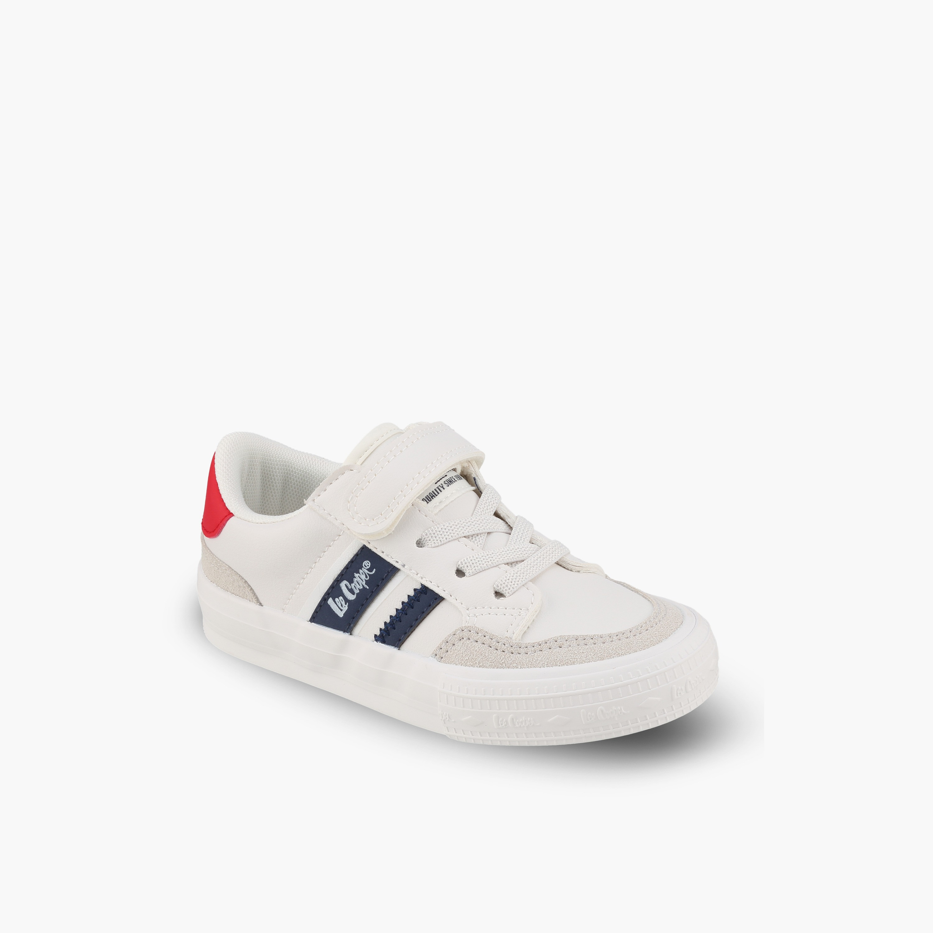 حذاء سنيكرز للبنات بطبعة شعار بكاحل وشريط إغلاق لاصق من لي كوبر-girls-shoes-sneakers-image-2