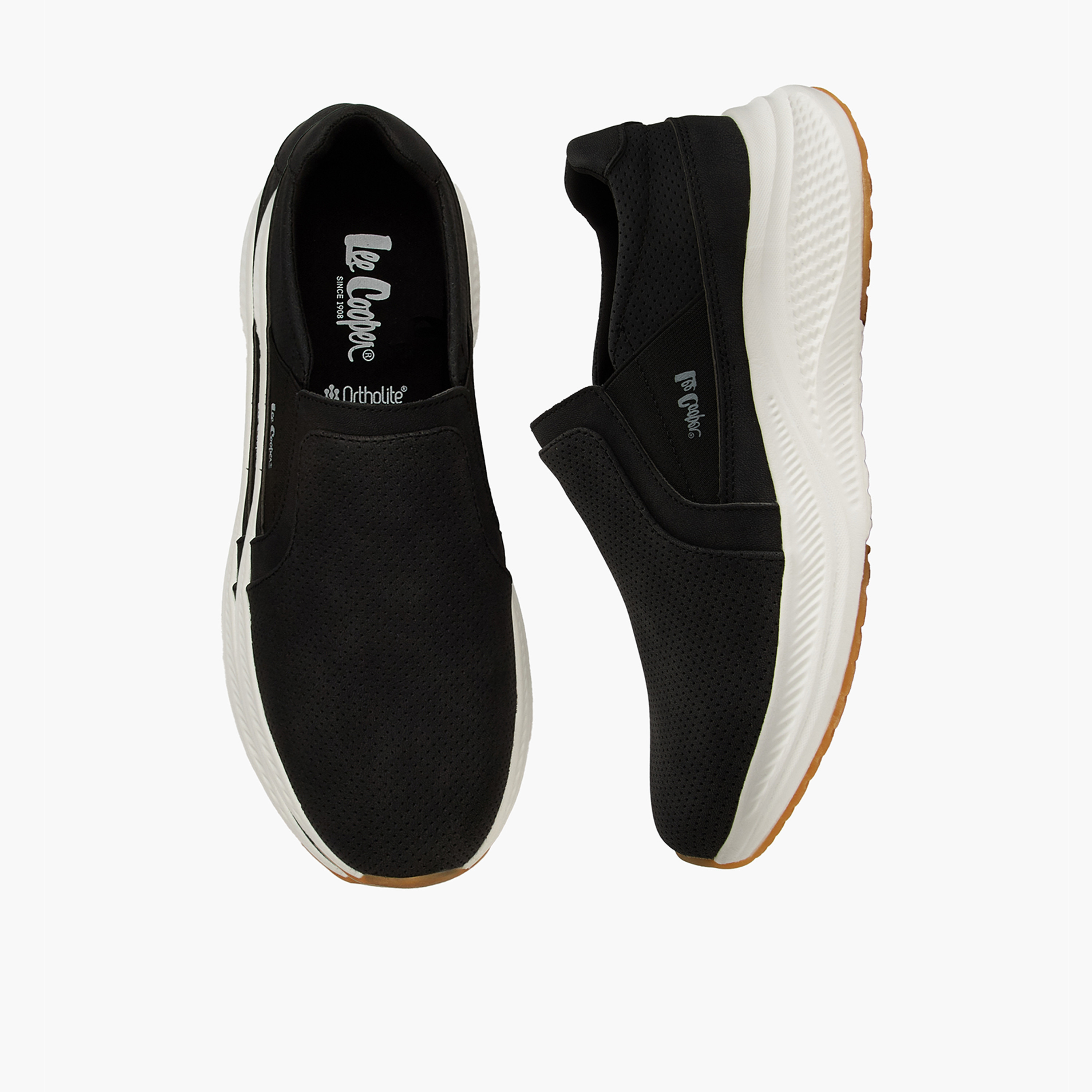 Lee Cooper Men's Textured Slip-On Sneakers-men-shoes-sneakers-image-1