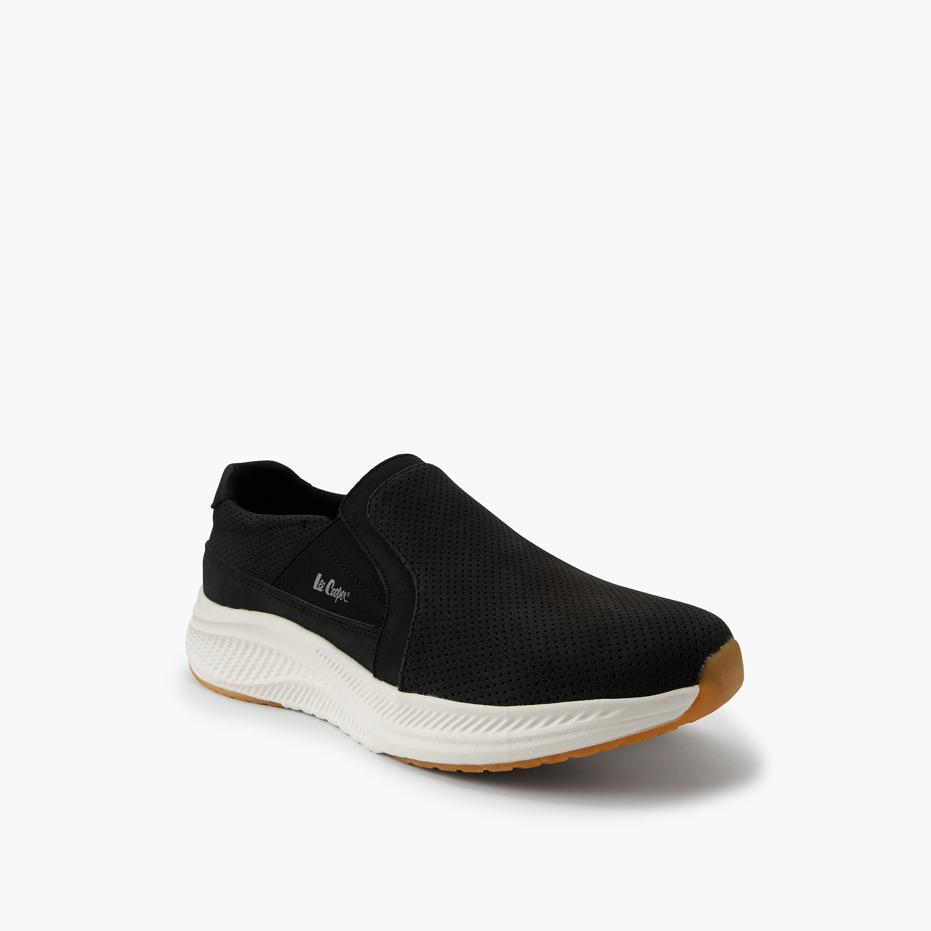 Lee Cooper Men's Textured Slip-On Sneakers-men-shoes-sneakers-image-3