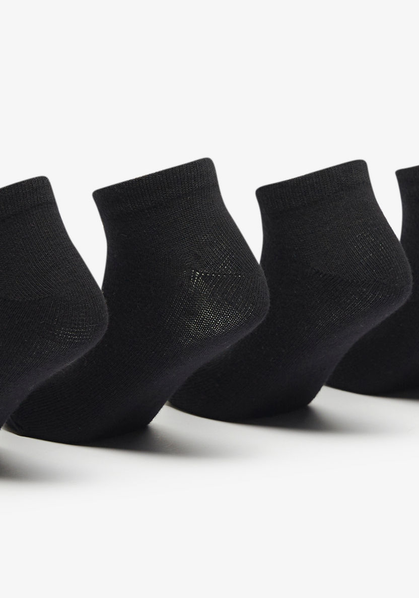Textured Ankle Length Socks - Set of 5-Girl%27s Socks & Tights-image-1