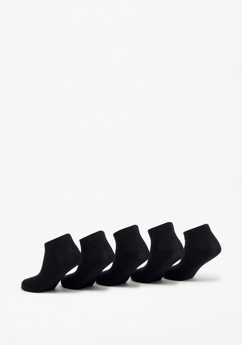 Juniors Textured Ankle Length Socks - Set of 5-Boy%27s Socks-image-2