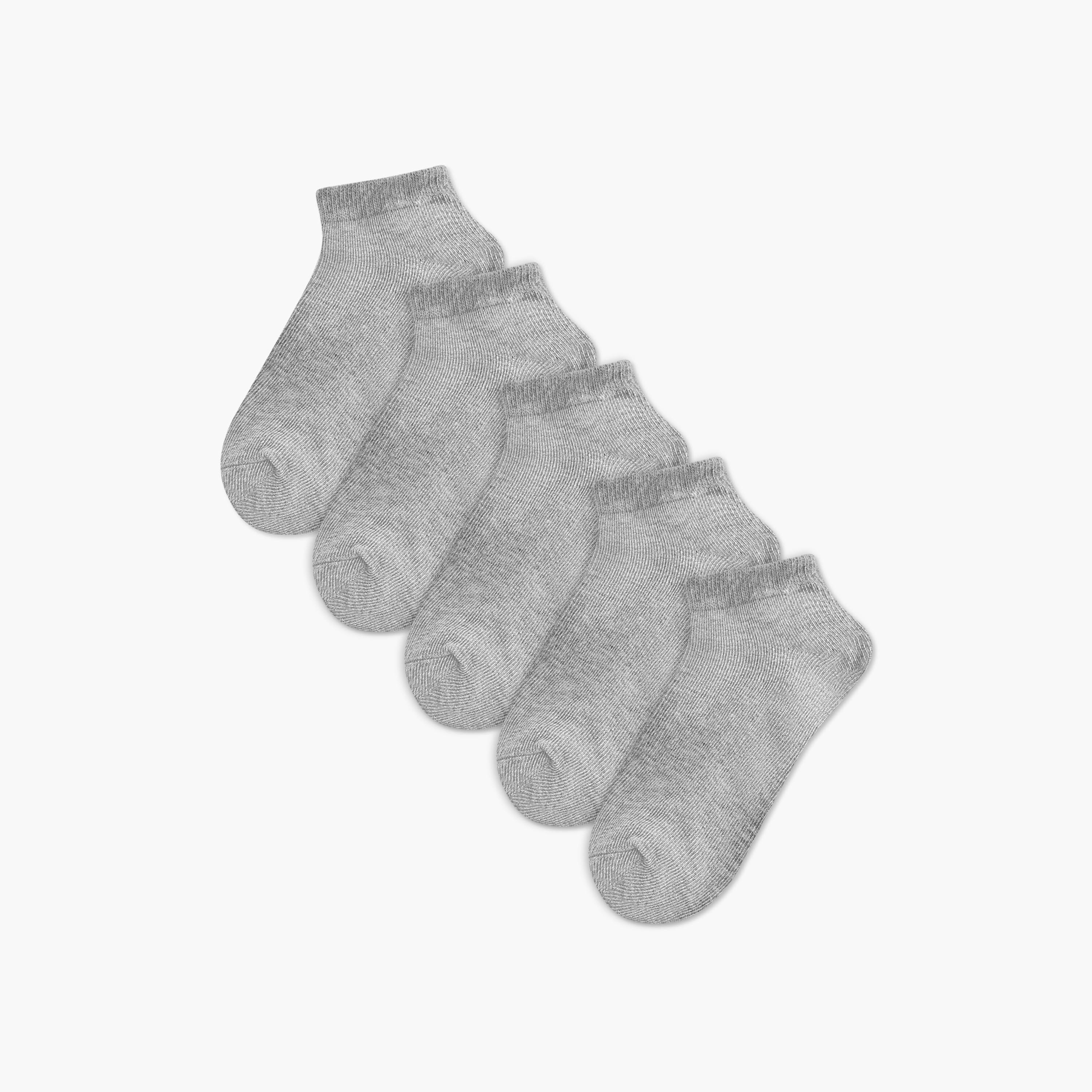 جوارب بارزة الملمس بطول الكاحل - طقم من 5-girls-accessories-socks-image-1