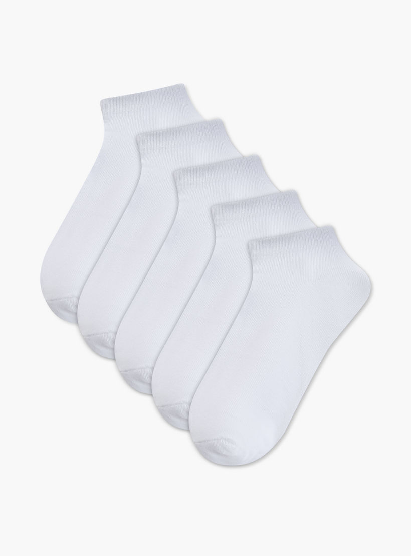 جوارب بارزة الملمس بطول الكاحل - طقم من 5-girls-accessories-socks-image-1