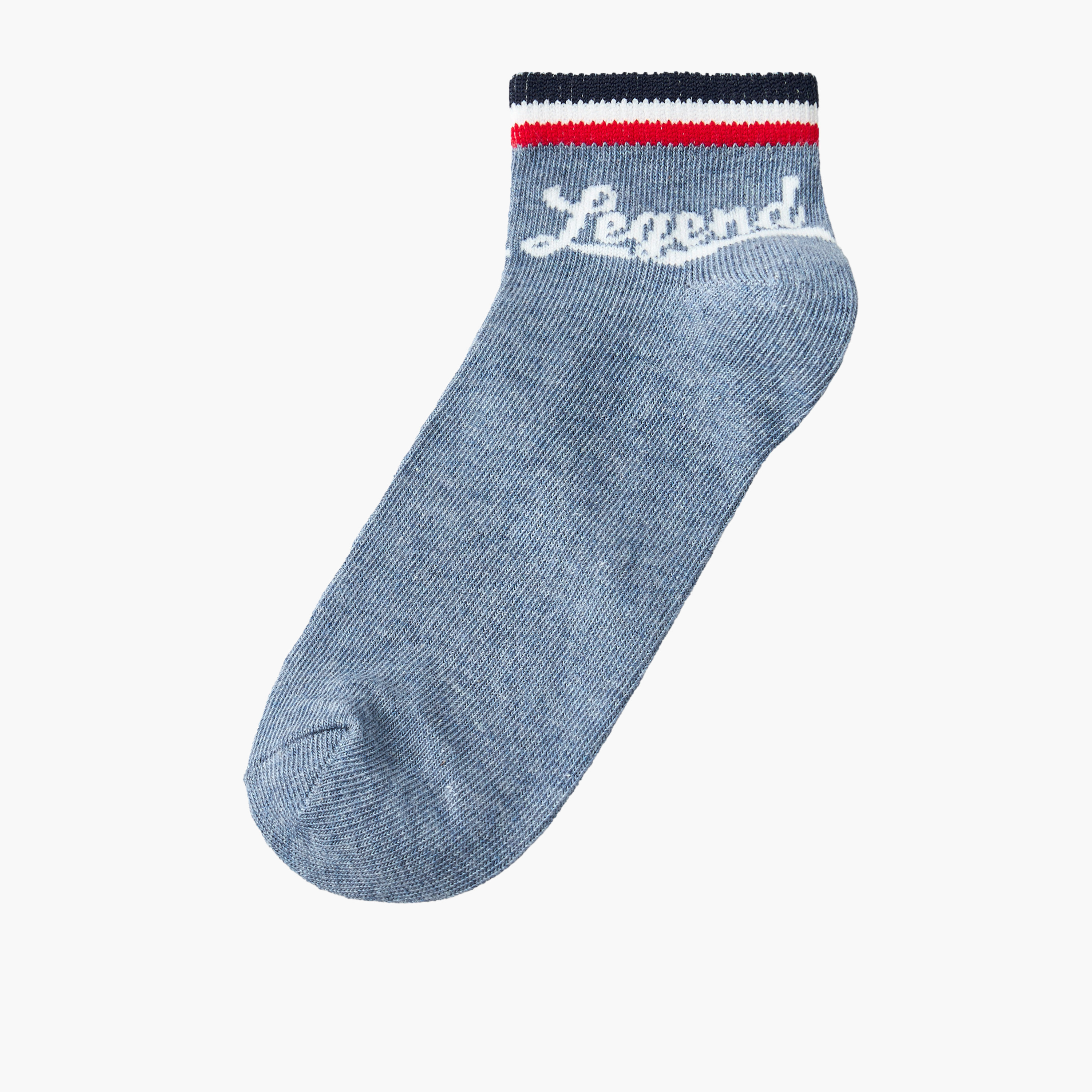 Pack of 5 Lee Cooper Boys Ankle Length Socks with Typography Print-boys-accessories-socks-image-6