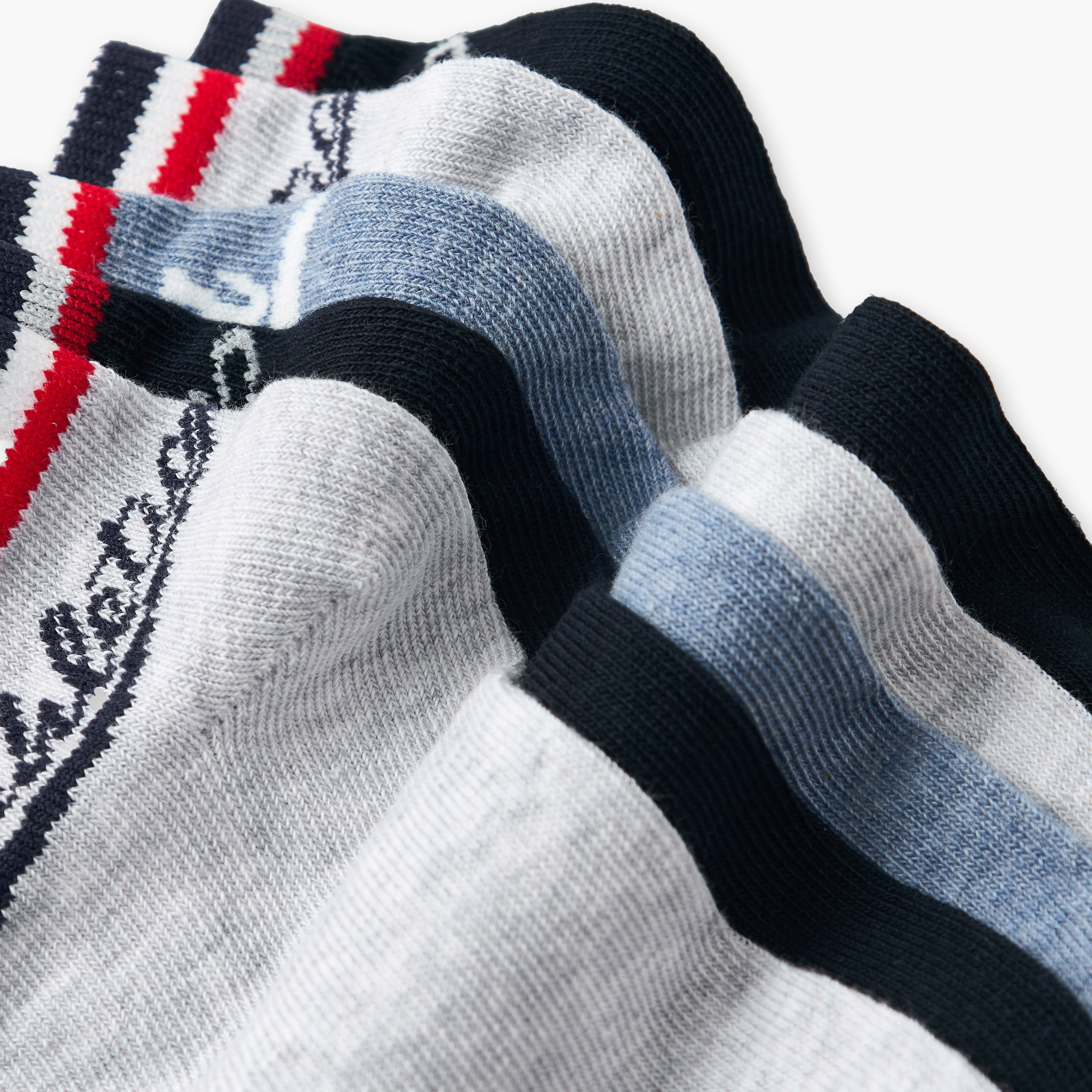 Pack of 5 Lee Cooper Boys Ankle Length Socks with Typography Print-boys-accessories-socks-image-8