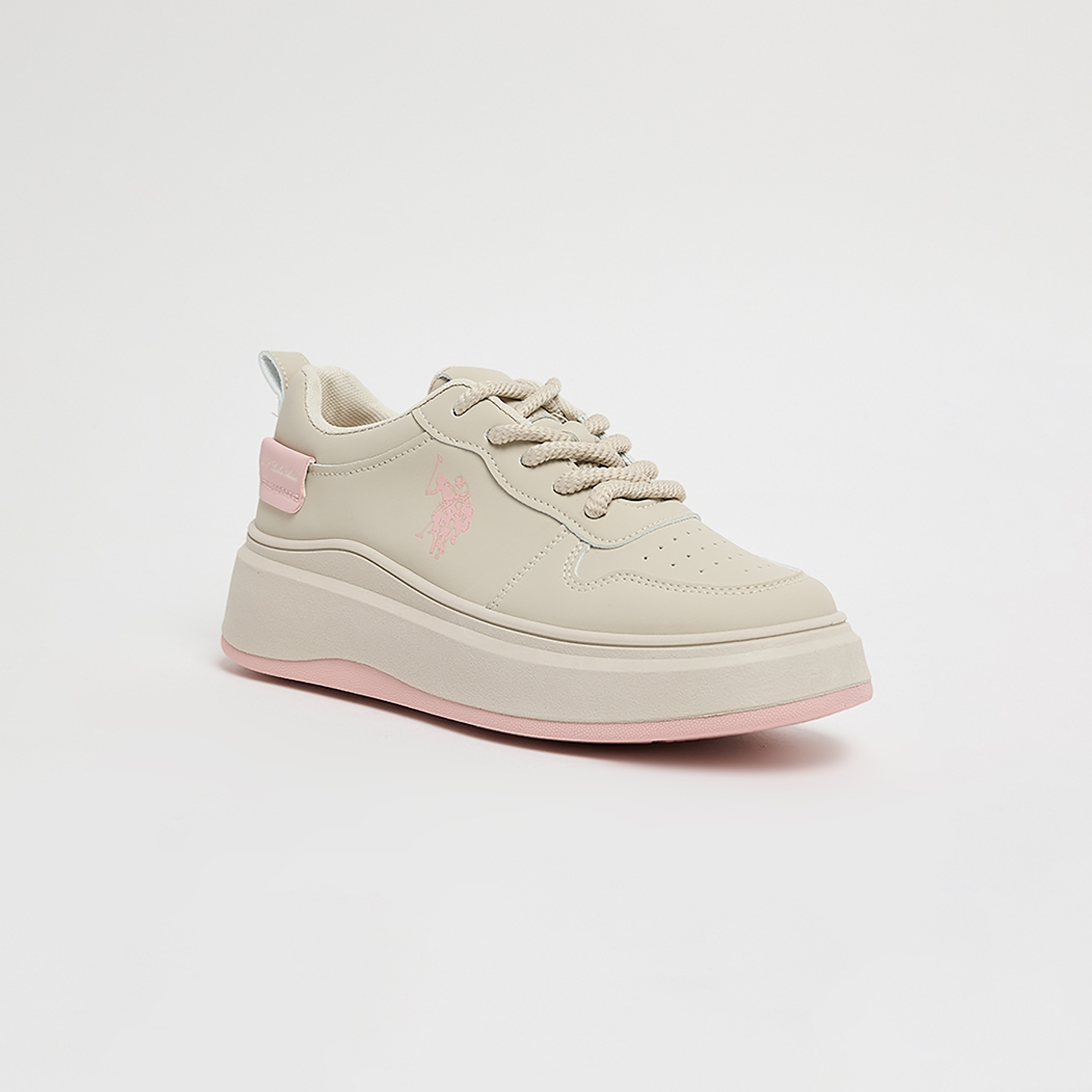 U.S. Polo Assn Women's Lace-Up Low Ankle Sneakers | CHAPPYGLBWMN-women-shoes-sneakers-image-1