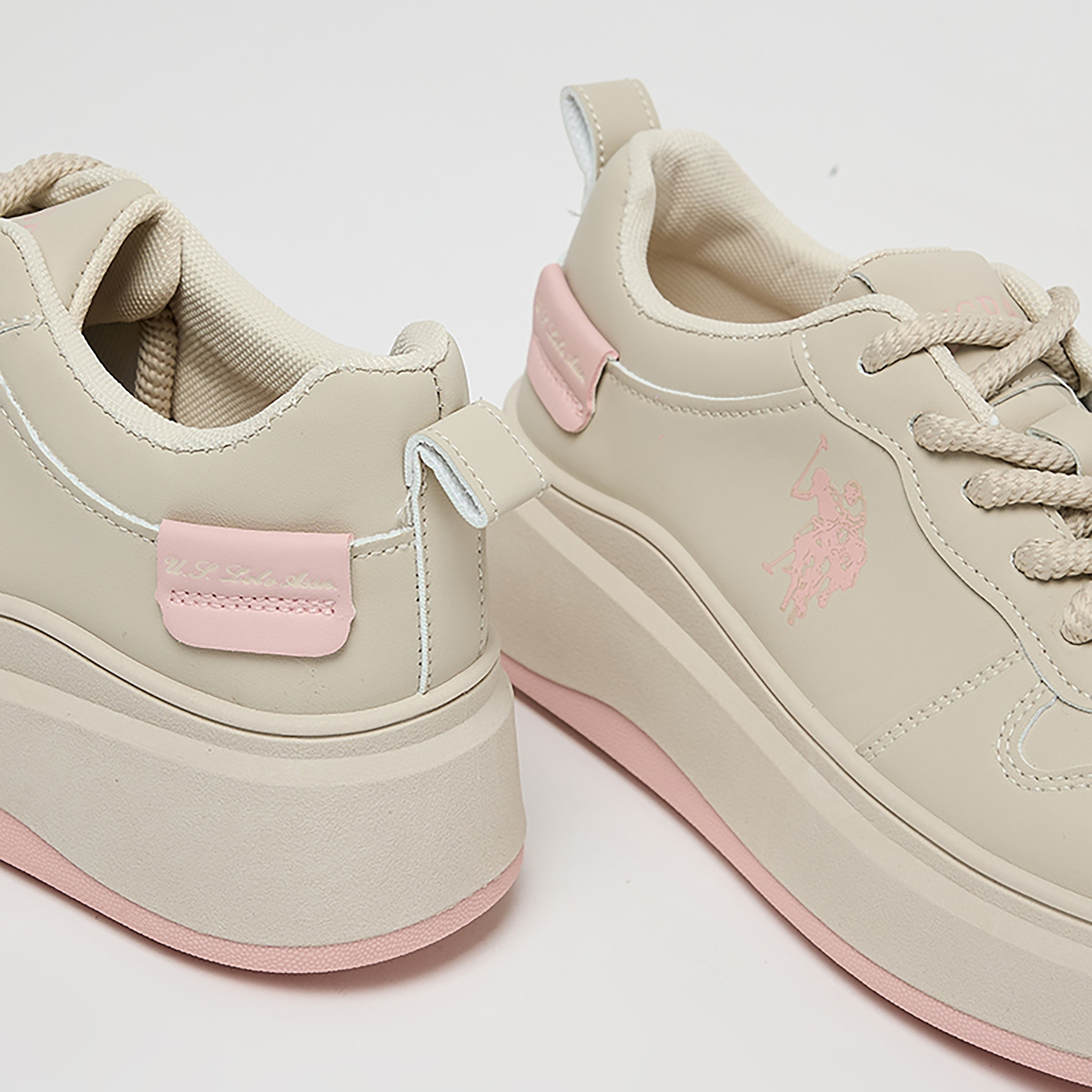 U.S. Polo Assn Women's Lace-Up Low Ankle Sneakers | CHAPPYGLBWMN-women-shoes-sneakers-image-2