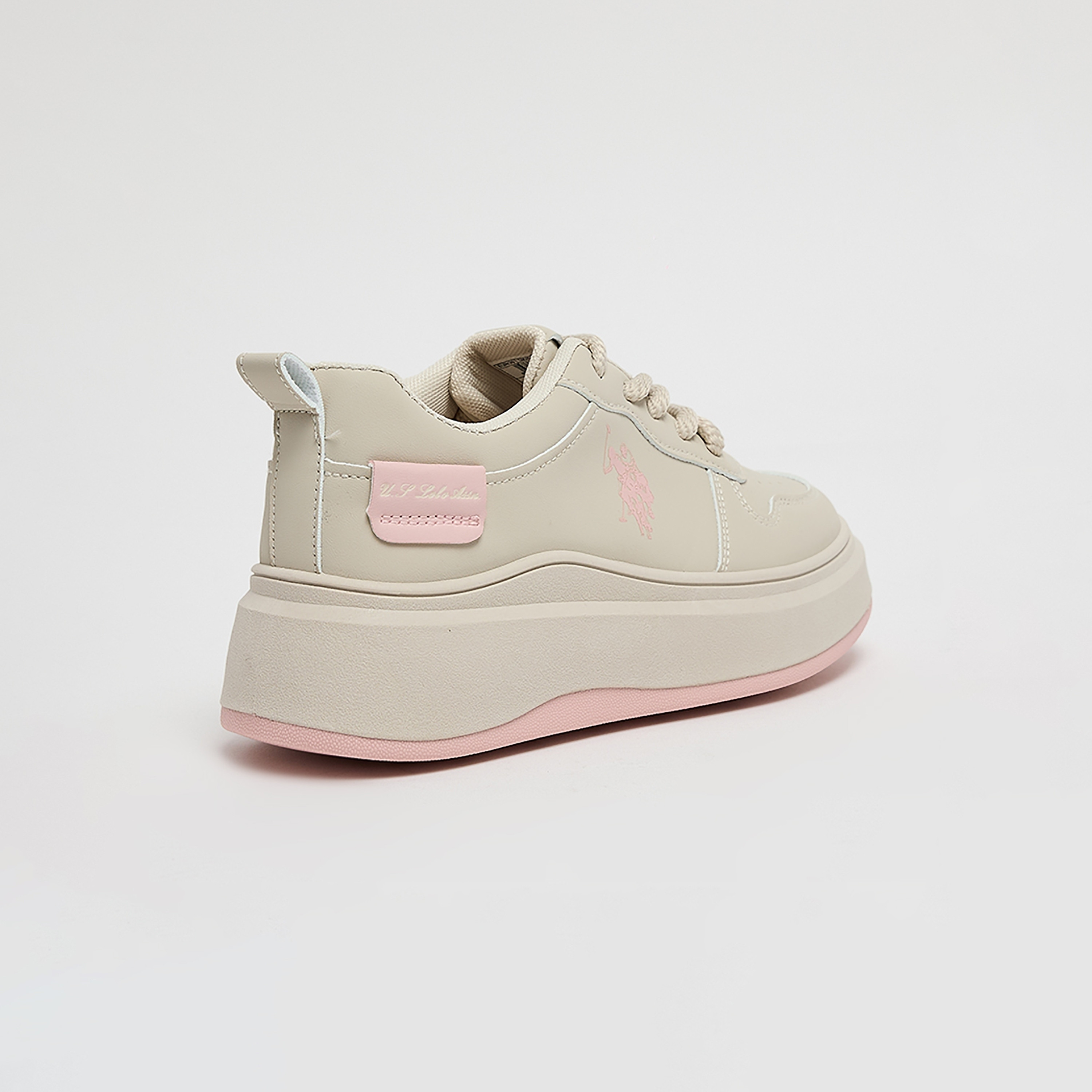 U.S. Polo Assn Women's Lace-Up Low Ankle Sneakers | CHAPPYGLBWMN-women-shoes-sneakers-image-4