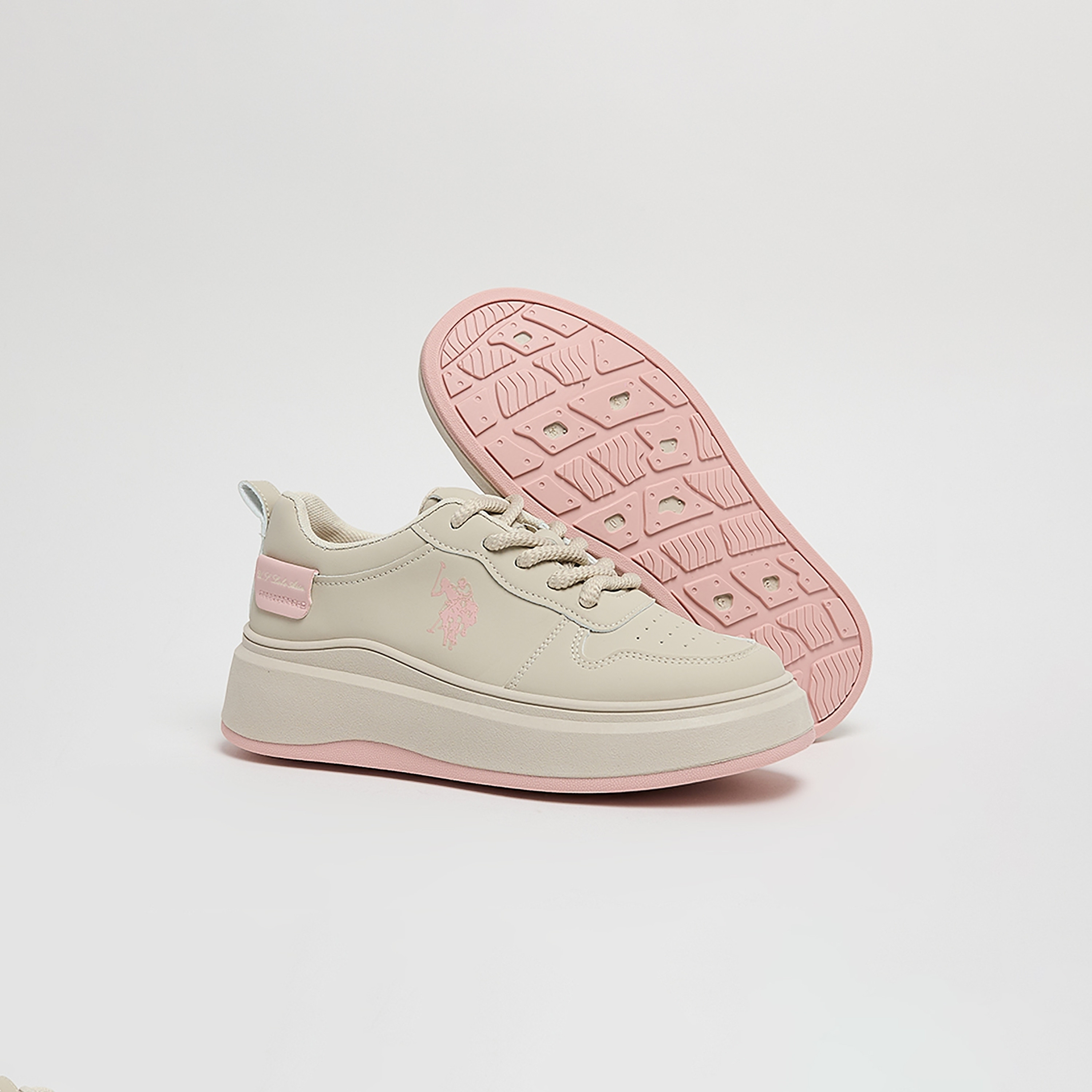 U.S. Polo Assn Women's Lace-Up Low Ankle Sneakers | CHAPPYGLBWMN-women-shoes-sneakers-image-5