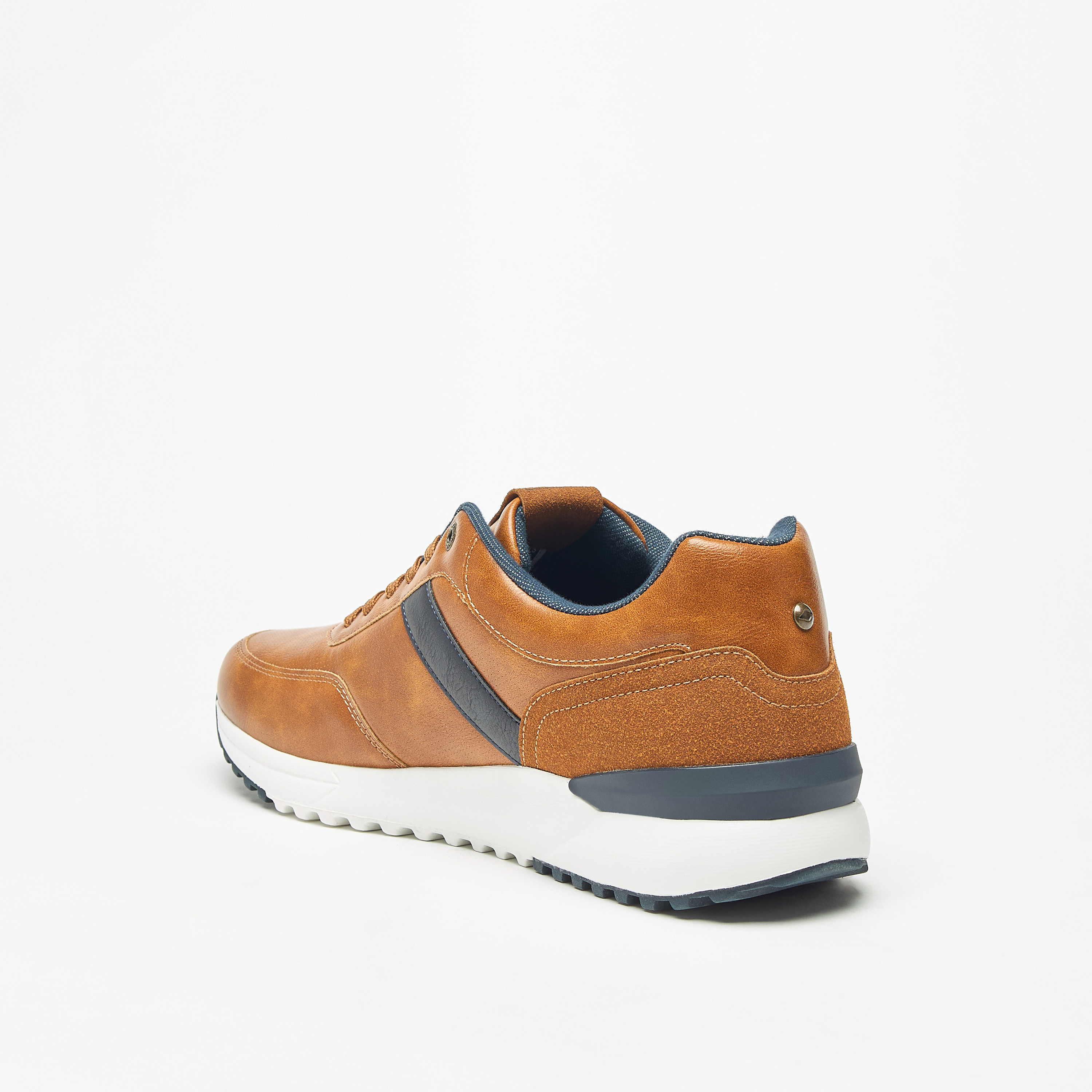 Lee Cooper Men's Panelled Lace-Up Sneakers-men-shoes-sneakers-image-3