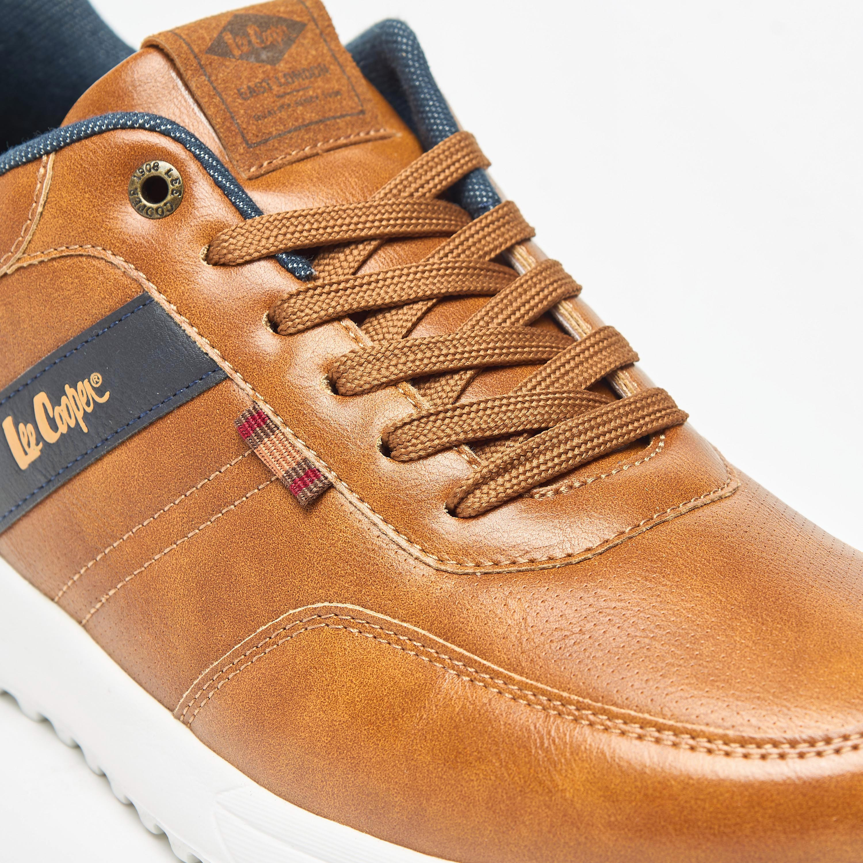 Lee Cooper Men's Panelled Lace-Up Sneakers-men-shoes-sneakers-image-5