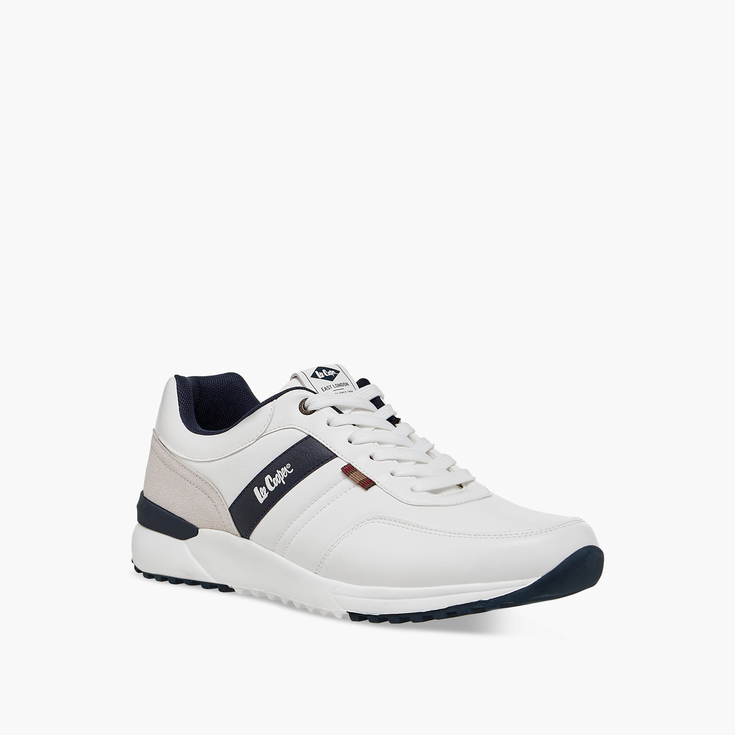 Lee Cooper Men's Panelled Lace-Up Sneakers-men-shoes-sneakers-image-2