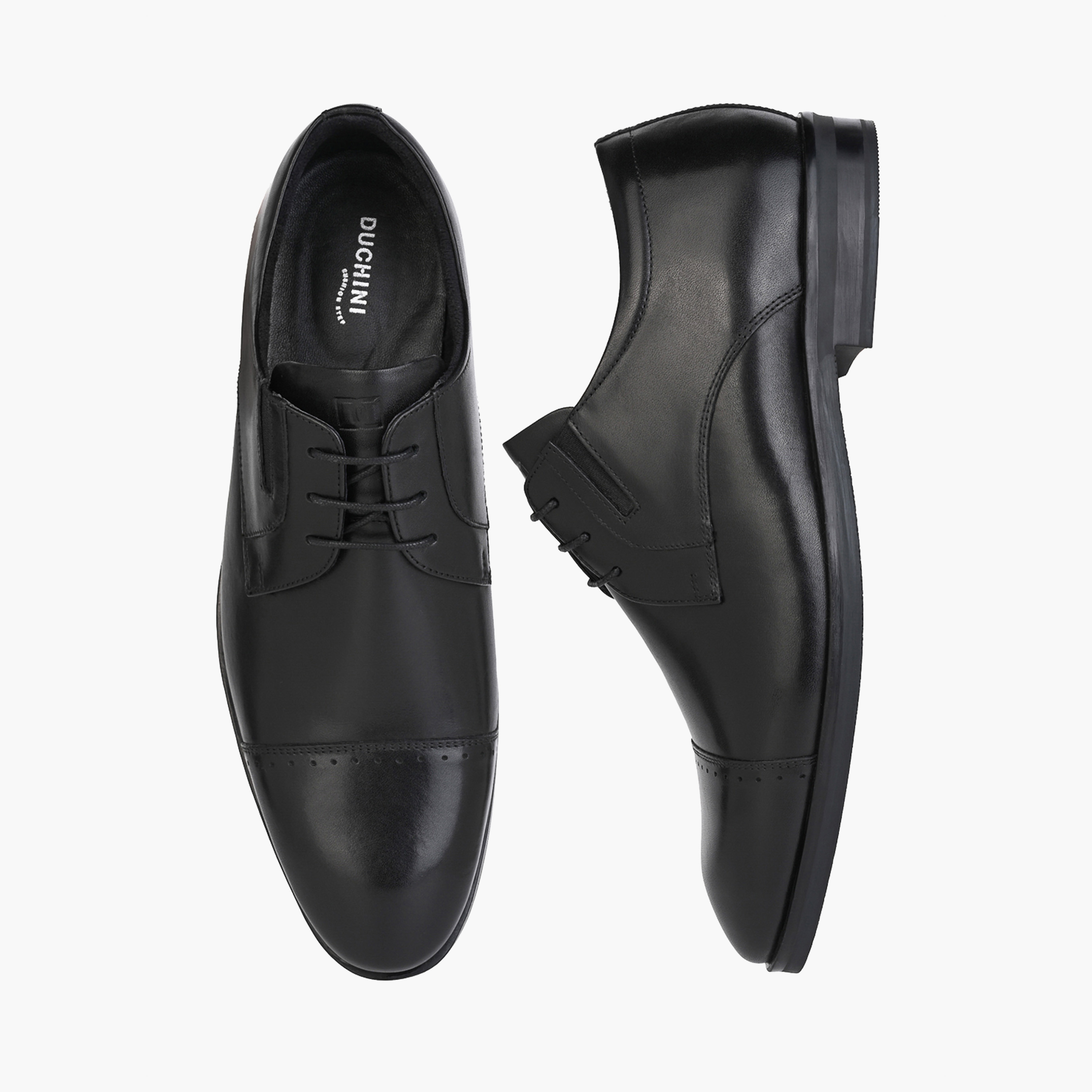 Duchini Men Genuine Leather Lace-Up Derby Shoes-men-shoes-formalshoes-image-1