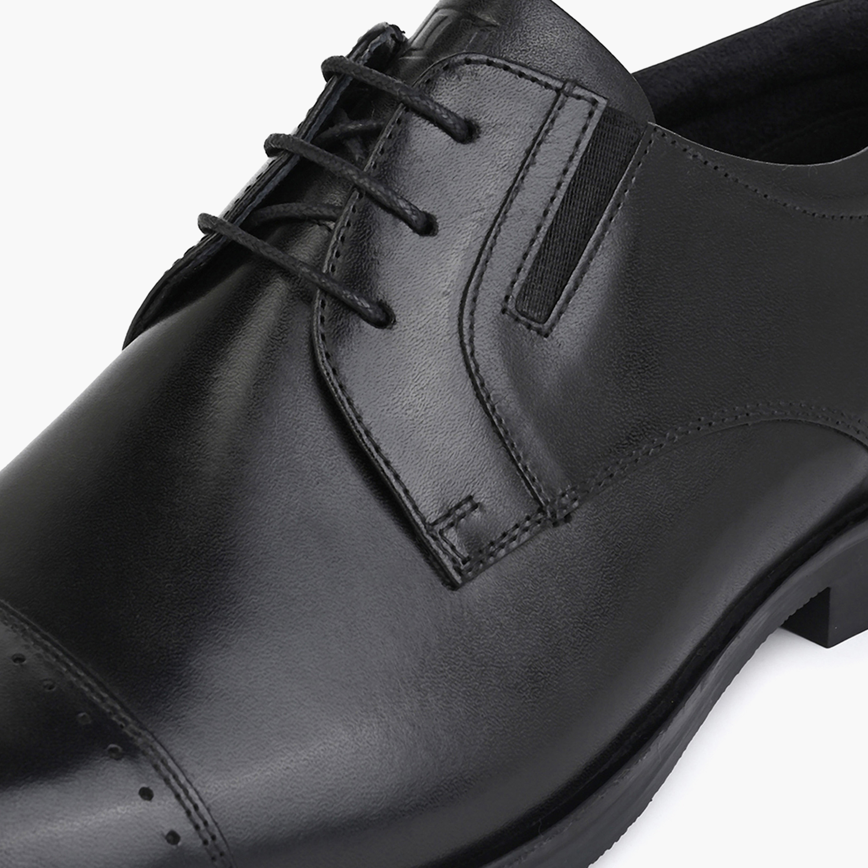 Duchini Men Genuine Leather Lace-Up Derby Shoes-men-shoes-formalshoes-image-4