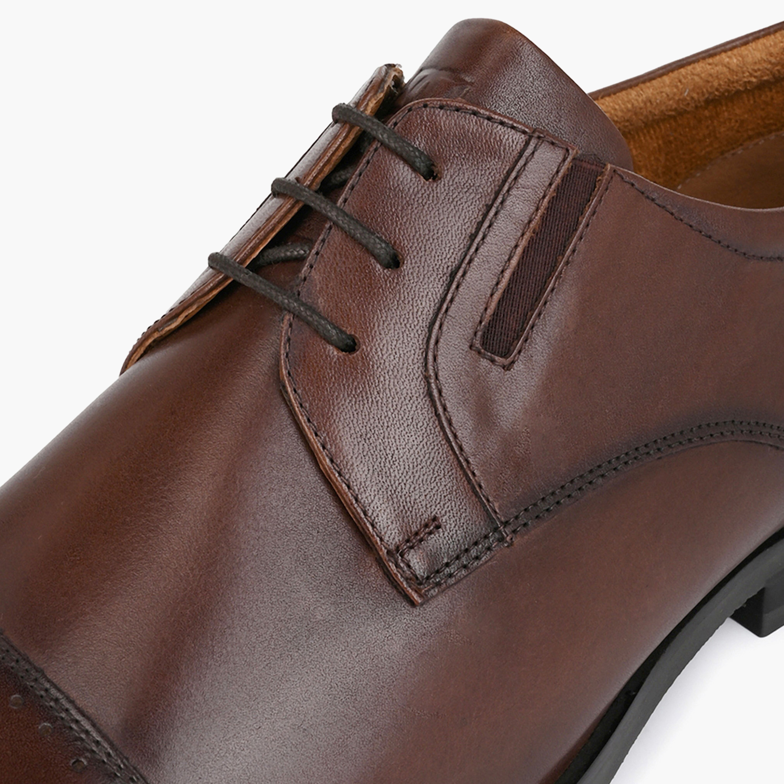 Duchini Men Genuine Leather Lace-Up Derby Shoes-men-shoes-formalshoes-image-4