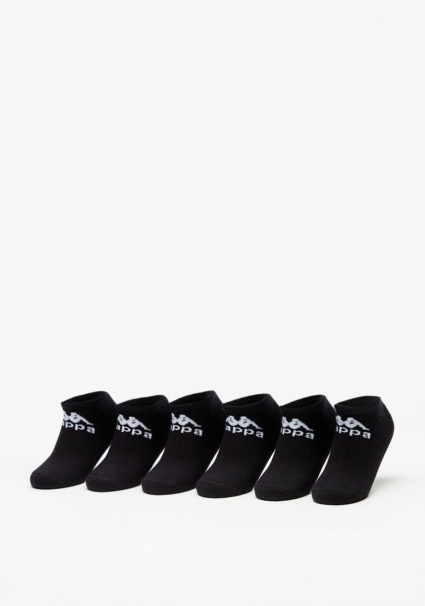 Kappa Logo Detail Ankle Length Sports Socks - Set of 6-Boy%27s Socks-image-0