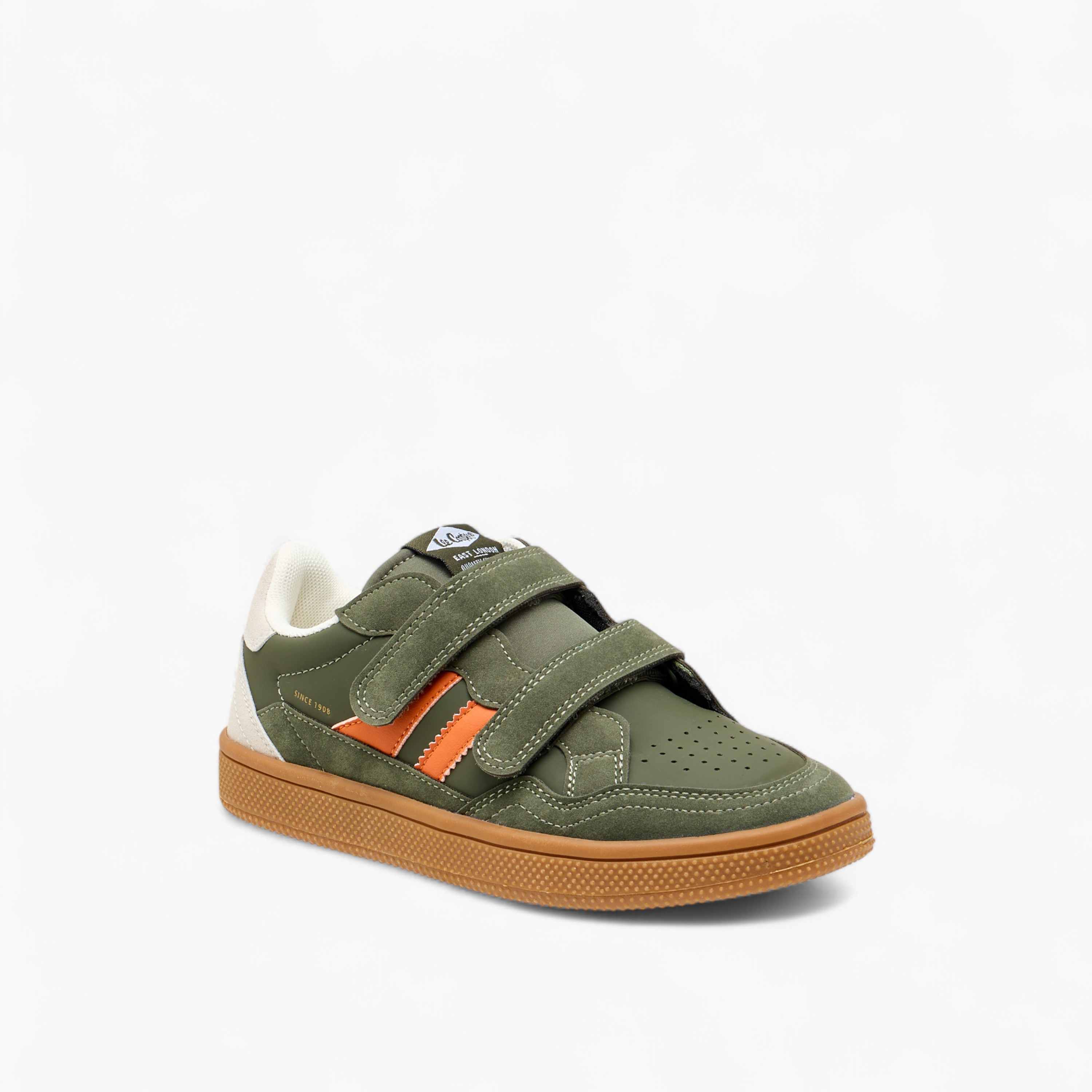 Lee Cooper Boys' Colourblock Sneakers with Hook and Loop Closure-boys-shoes-sneakers-image-2
