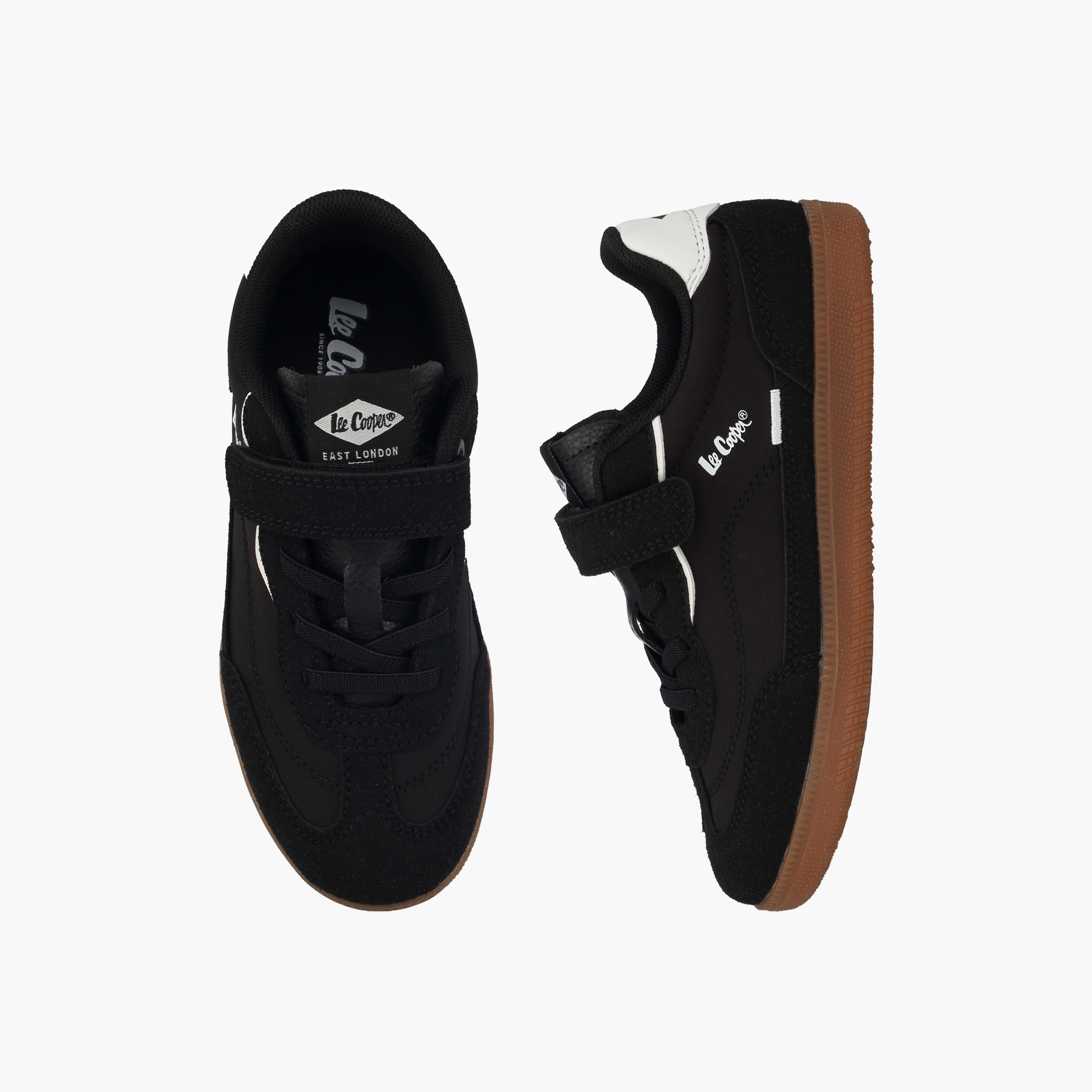 حذاء سنيكرز بطول الكاحل وشريط إغلاق لاصق للأولاد من لي كوبر-boys-shoes-sneakers-image-1