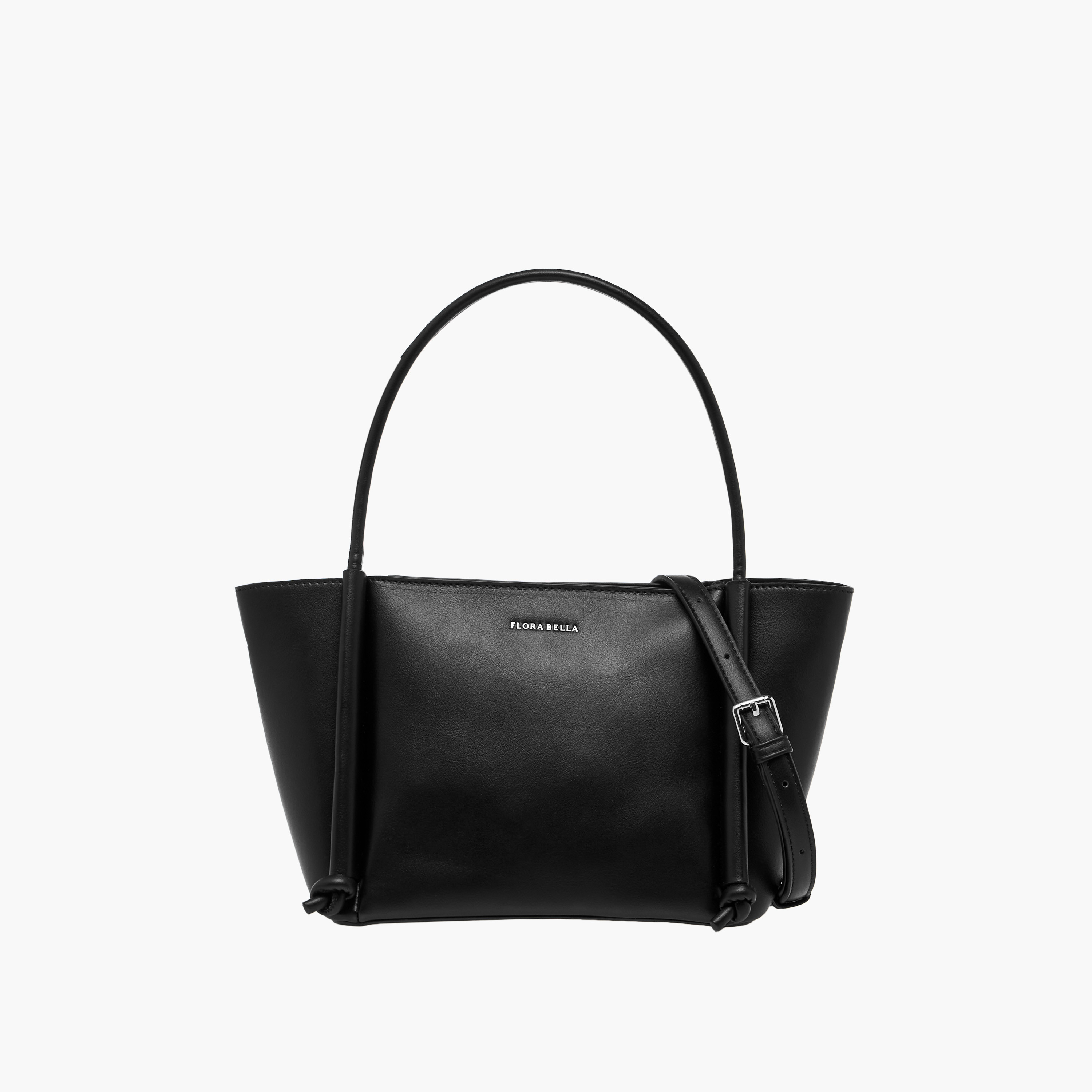 Flora Bella Solid Tote Bag with Double Handles and Detachable Strap-women-bagsandwallets-handbags-image-1