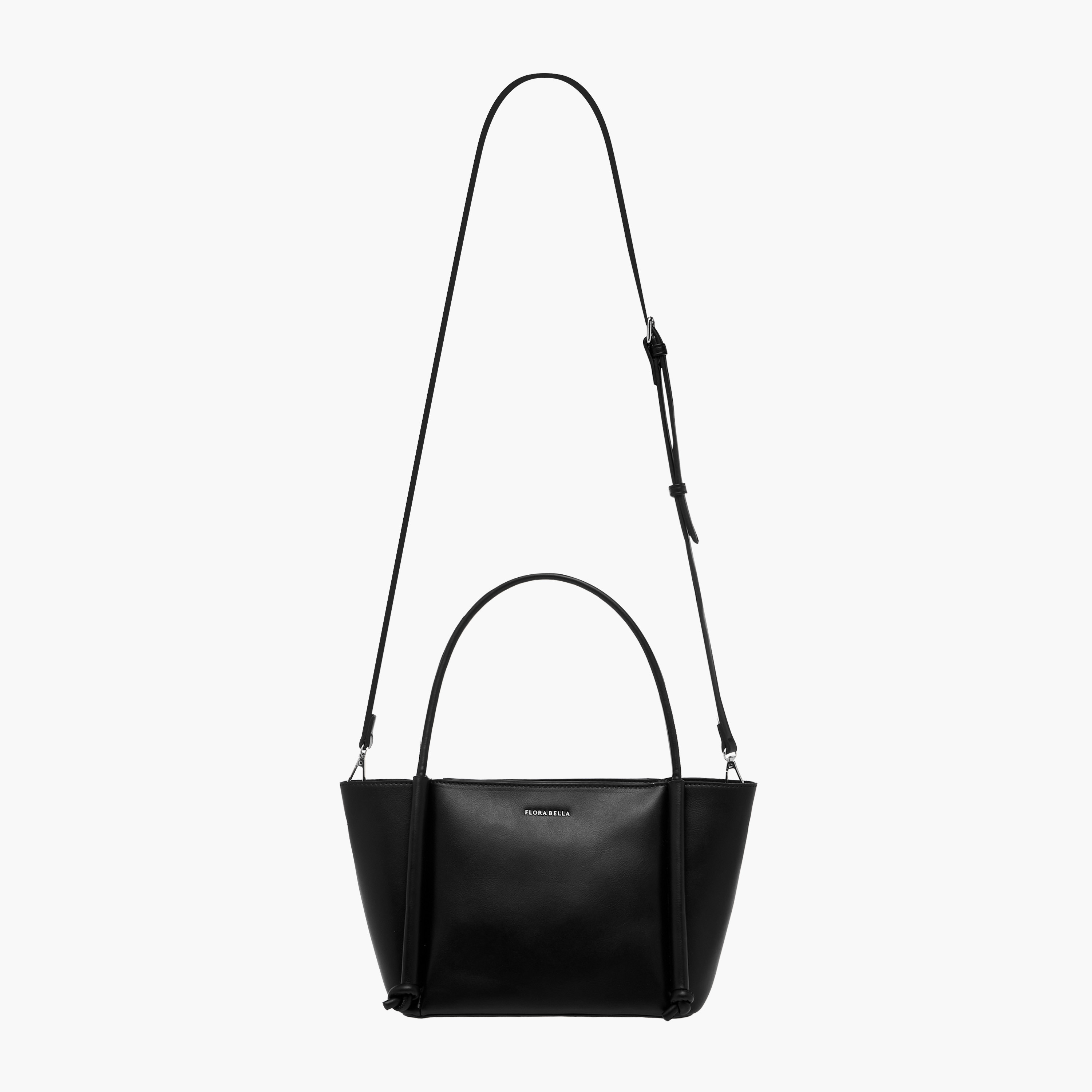 Flora Bella Solid Tote Bag with Double Handles and Detachable Strap-women-bagsandwallets-handbags-image-2