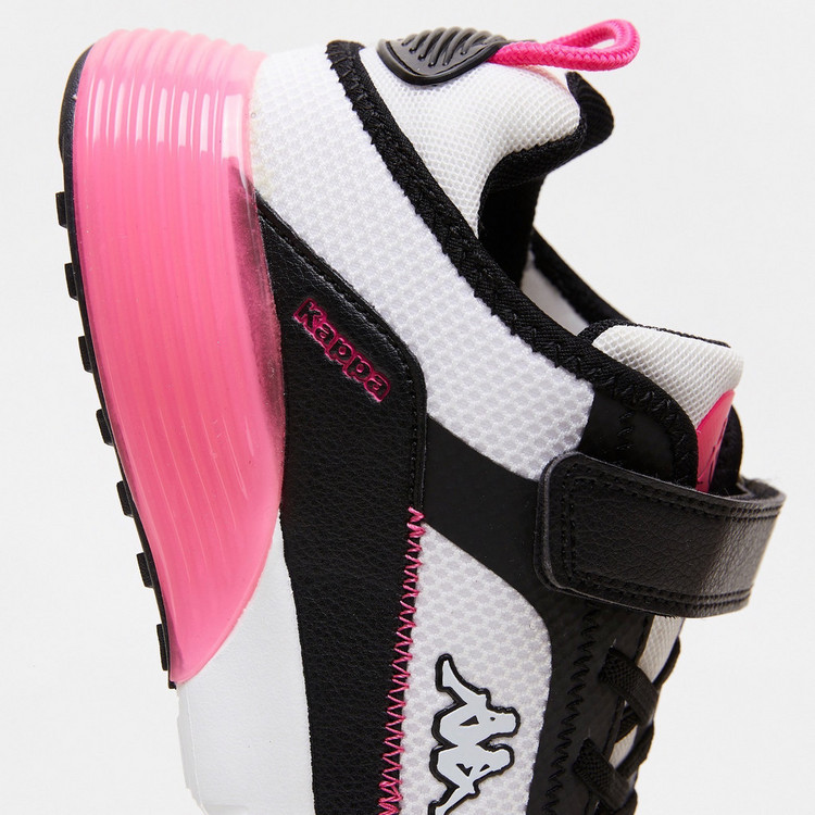 Kappa Girls' Logo Detailed Walking Shoes with Hook and Loop Closure