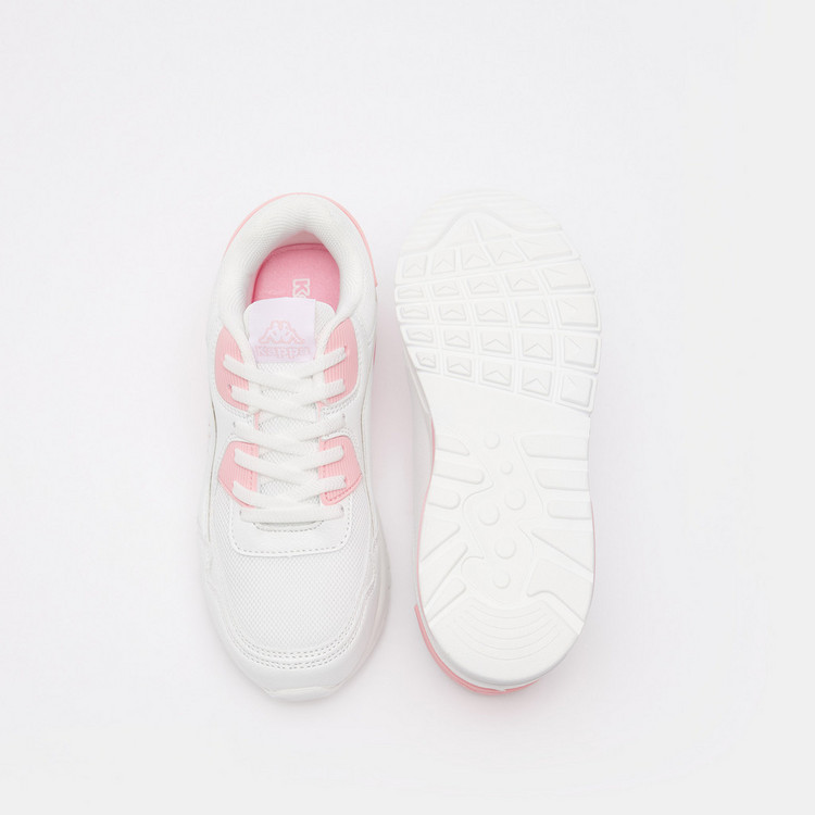 Kappa Girls' Textured Walking Shoes with Lace-Up Closure