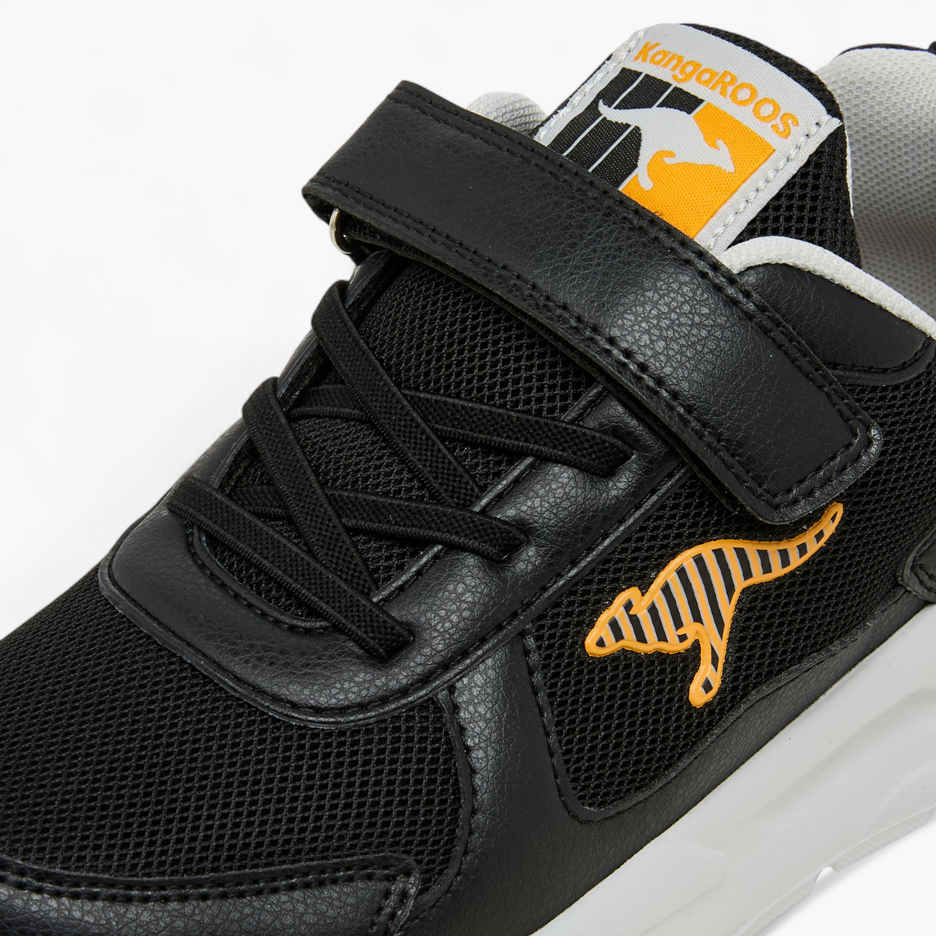 KangaROOS Kids' Panelled Sneakers with Hook and Loop Closure - RAVE 1-boys-shoes-sneakers-image-4