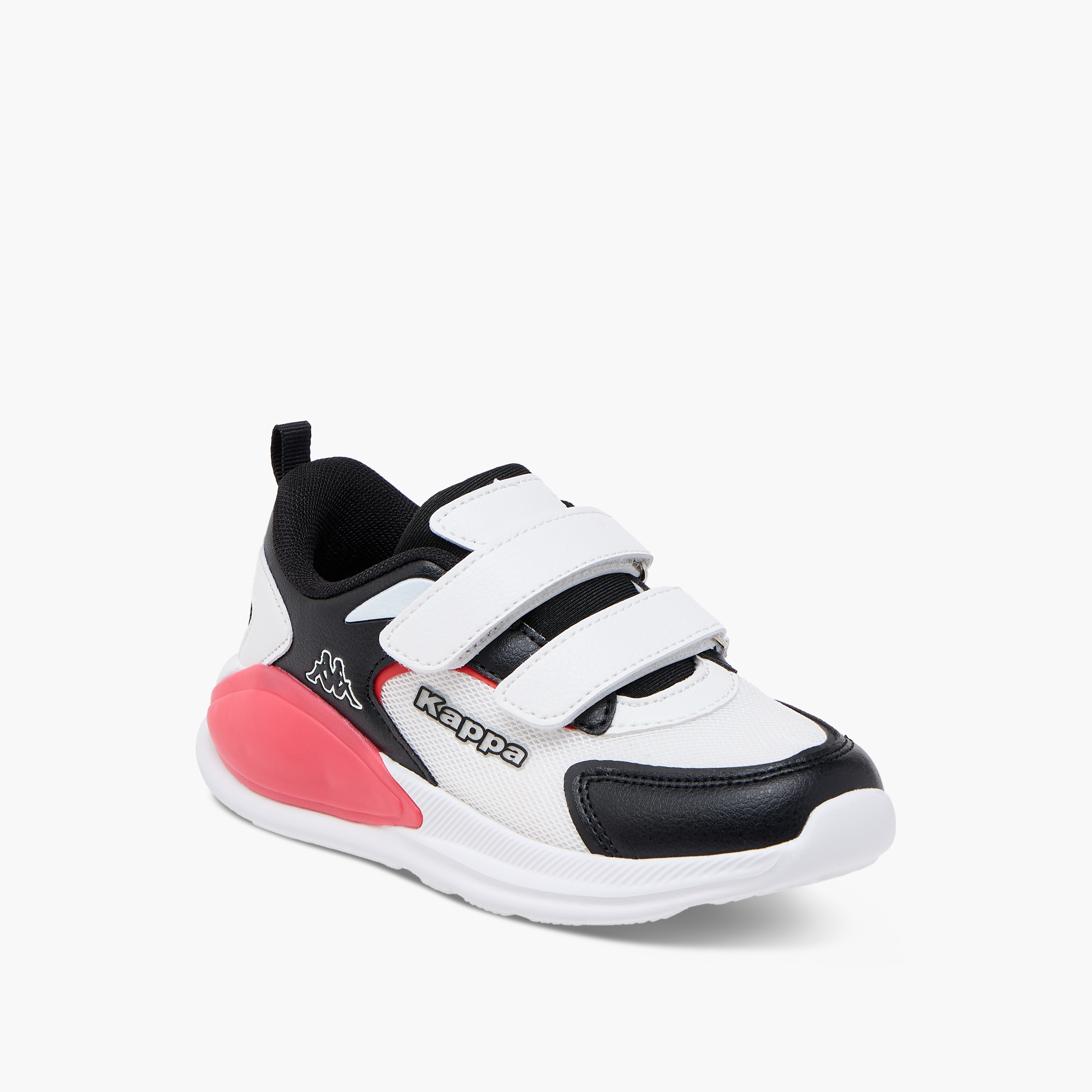 Kappa Kids' Logo Detail Sports Shoes with Hook and Loop Closure-boys-shoes-schoolshoes-image-2
