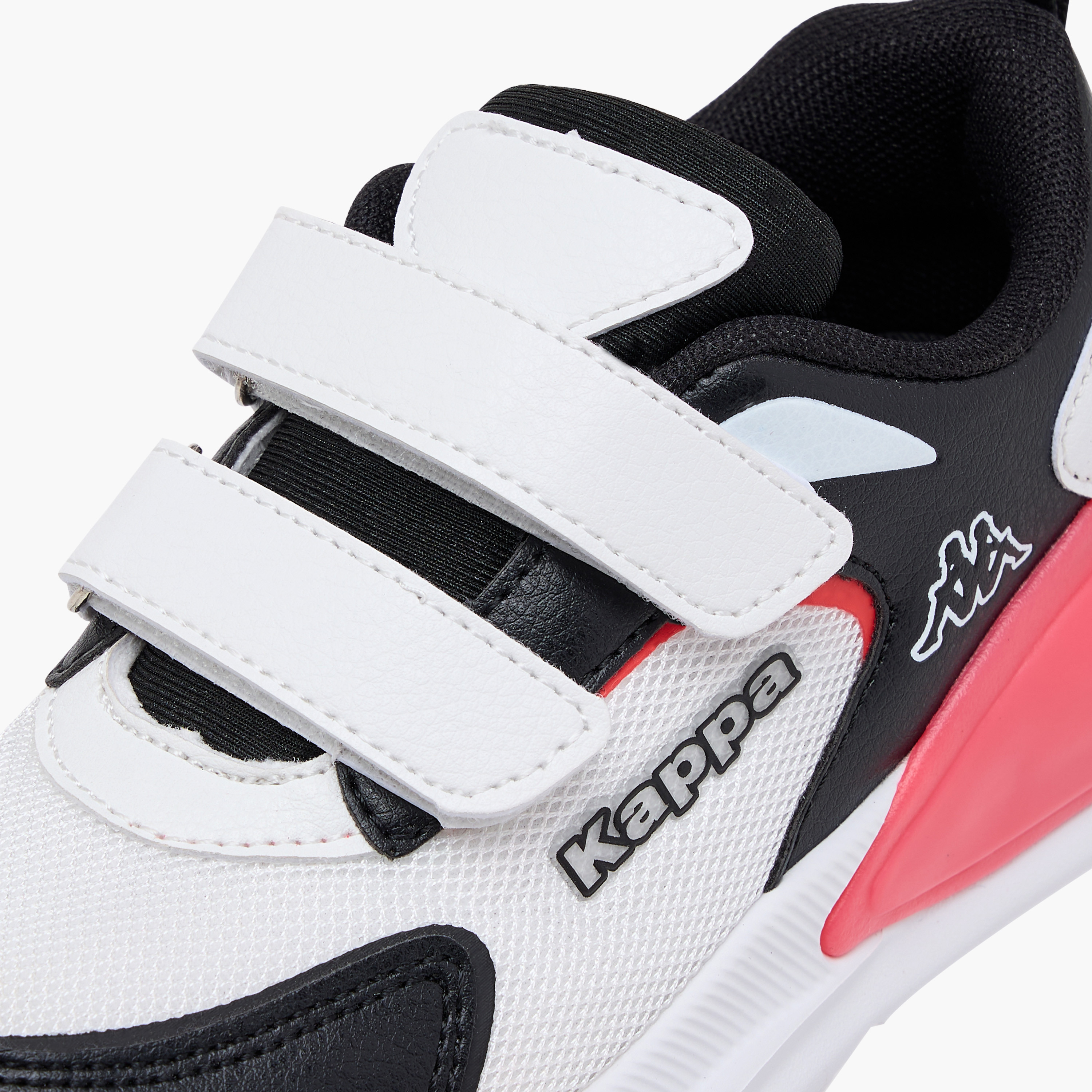 Kappa Kids' Logo Detail Sports Shoes with Hook and Loop Closure-boys-shoes-schoolshoes-image-4