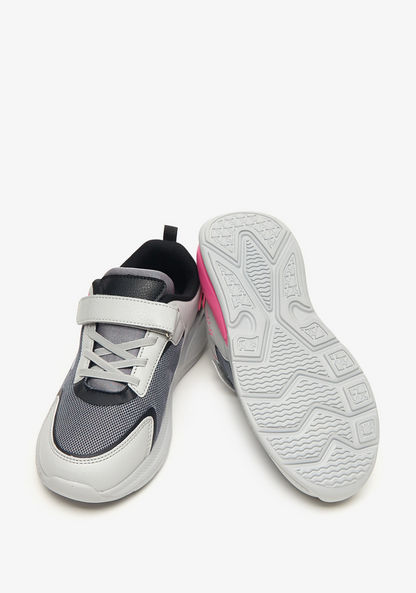 Kappa Girls' Panelled Low Ankle Sneakers with Hook and Loop Closure-Girl%27s Sneakers-image-1