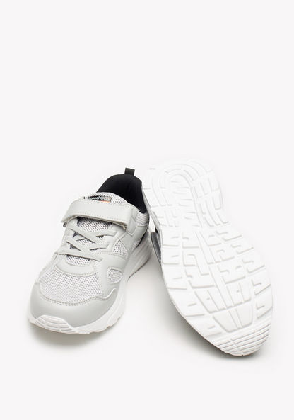 KangaROOS Boys' Textured Walking Shoes with Hook and Loop Closure