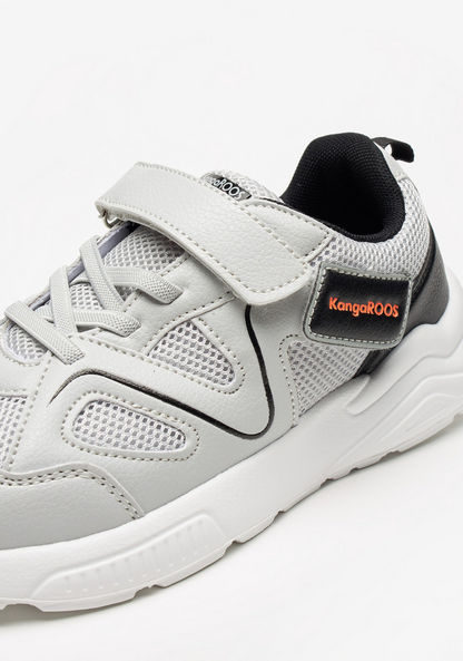 KangaROOS Boys' Textured Walking Shoes with Hook and Loop Closure-Boy%27s School Shoes-image-3