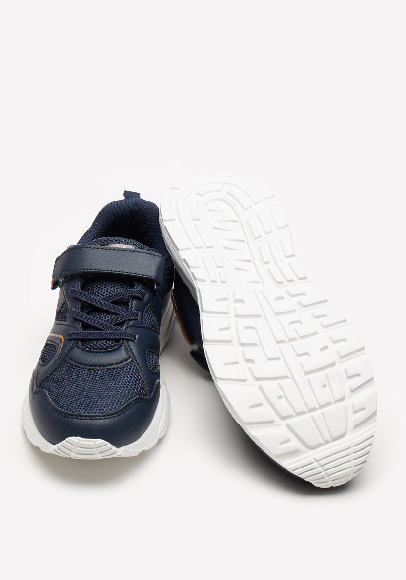 KangaROOS Boys' Textured Walking Shoes with Hook and Loop Closure-Boy%27s Sports Shoes-image-1