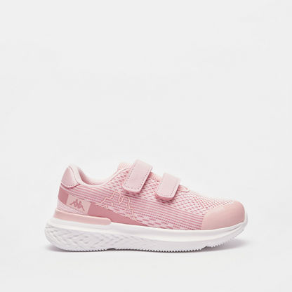Kappa Girls' Textured Running Shoes with Hook and Loop Closure