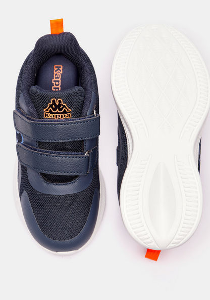 Kappa Boys' Logo Detailed Running Shoes with Hook and Loop Closure