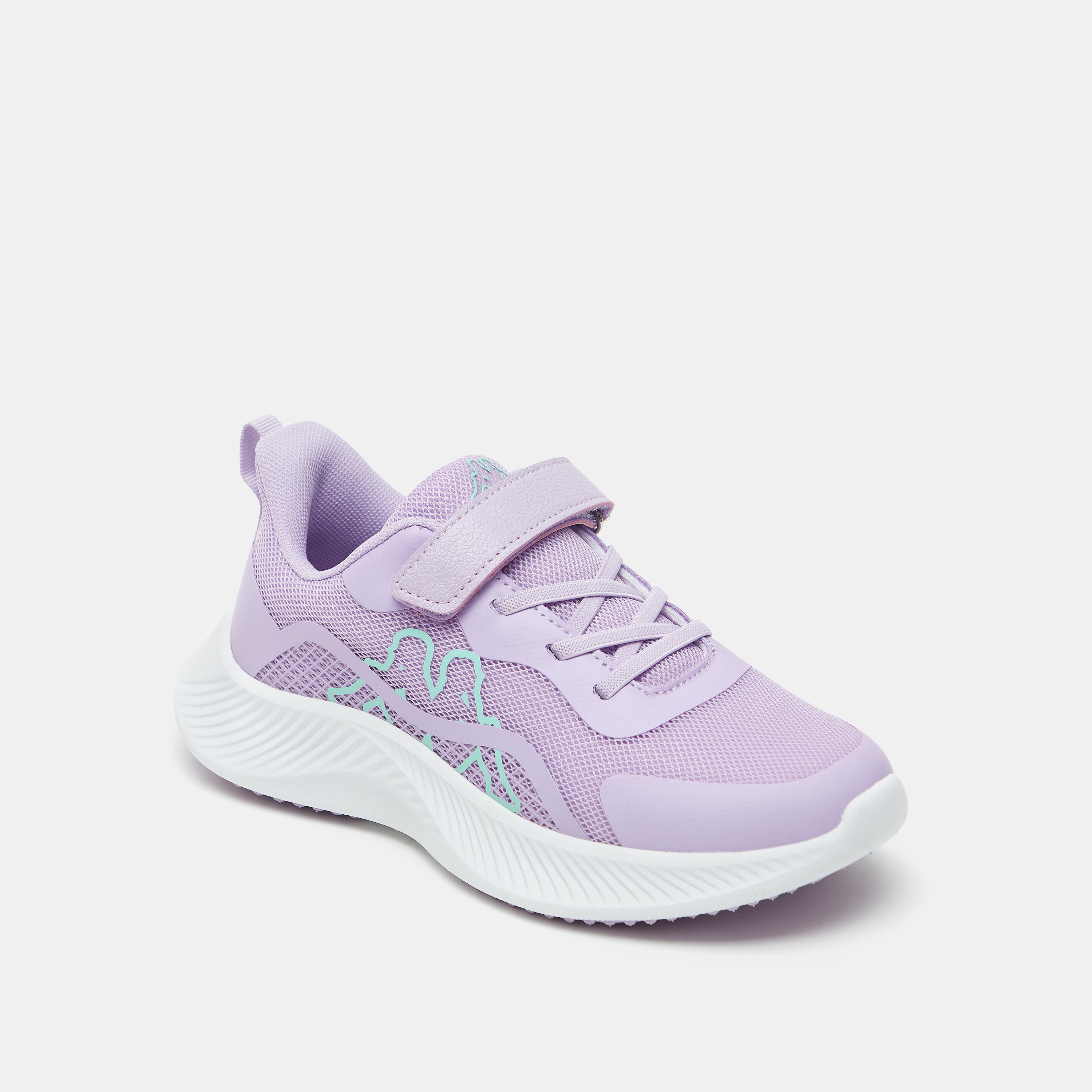 Kappa Girls' Textured Running Shoes with Hook and Loop Closure-girls-shoes-sneakers-image-2
